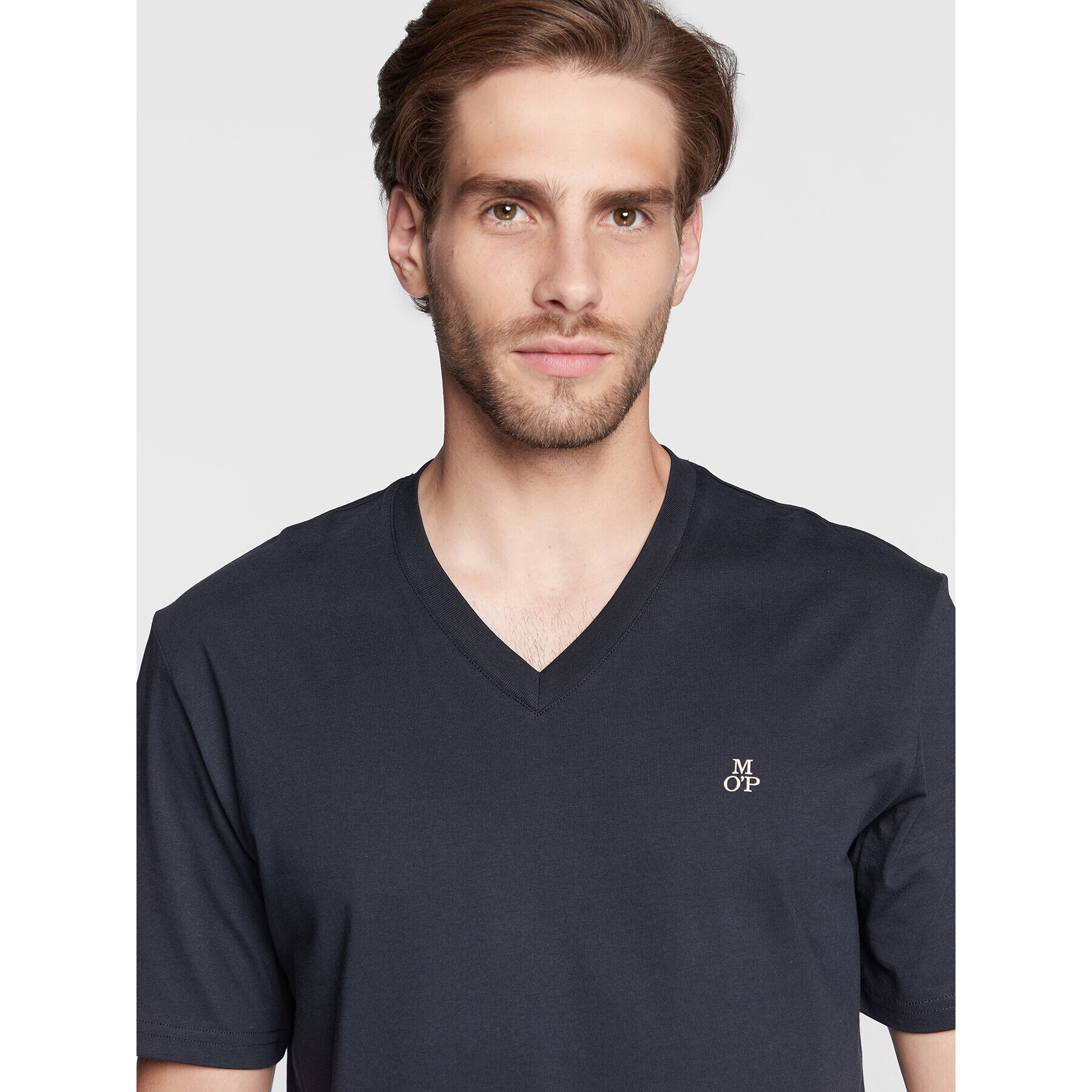 Marc O'Polo T-Shirt B21 2012 51616 Tmavomodrá Regular Fit - Pepit.cz