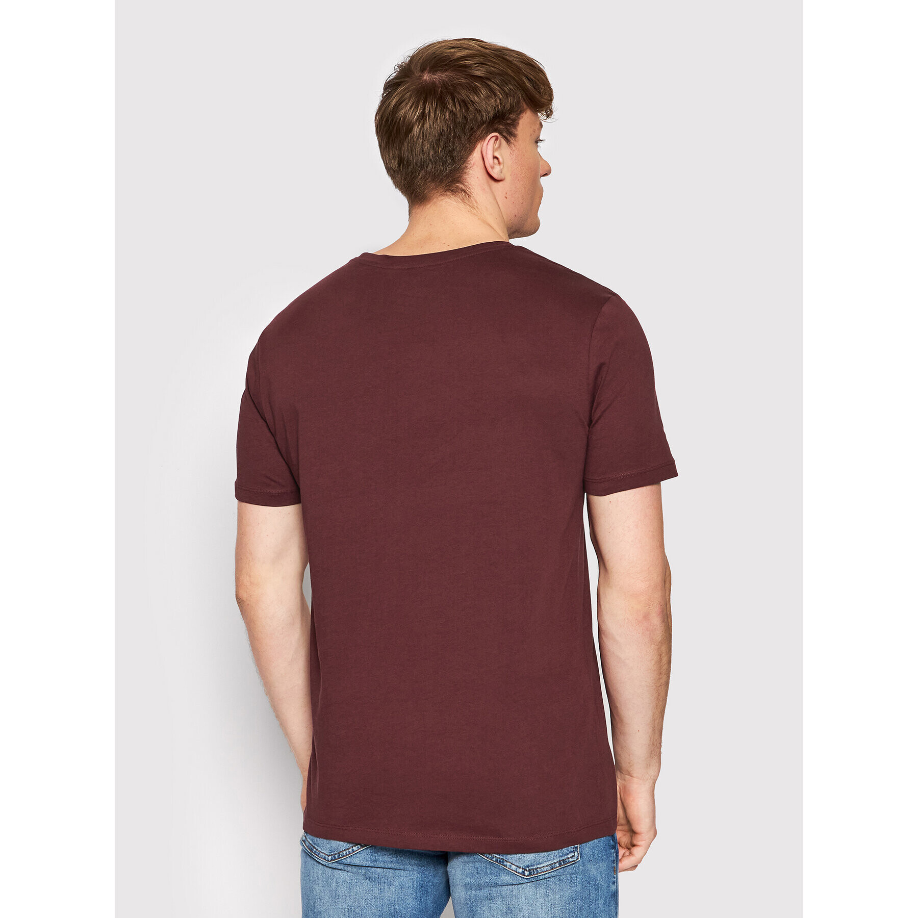 Marc O'Polo T-Shirt B21 2220 51022 Bordó Shaped Fit - Pepit.cz