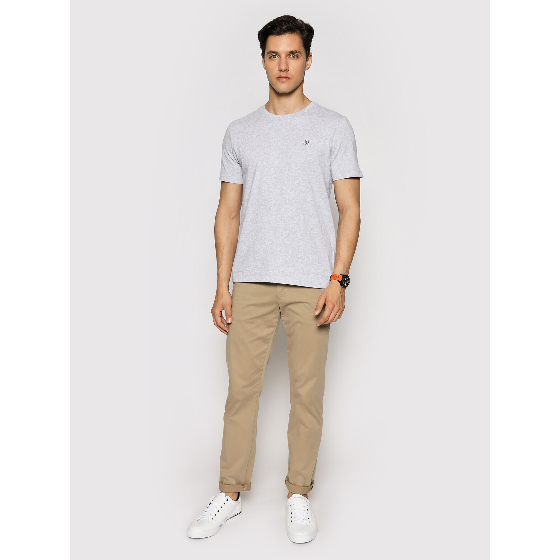 Marc O'Polo T-Shirt B21 2220 51068 Šedá Shaped Fit - Pepit.cz