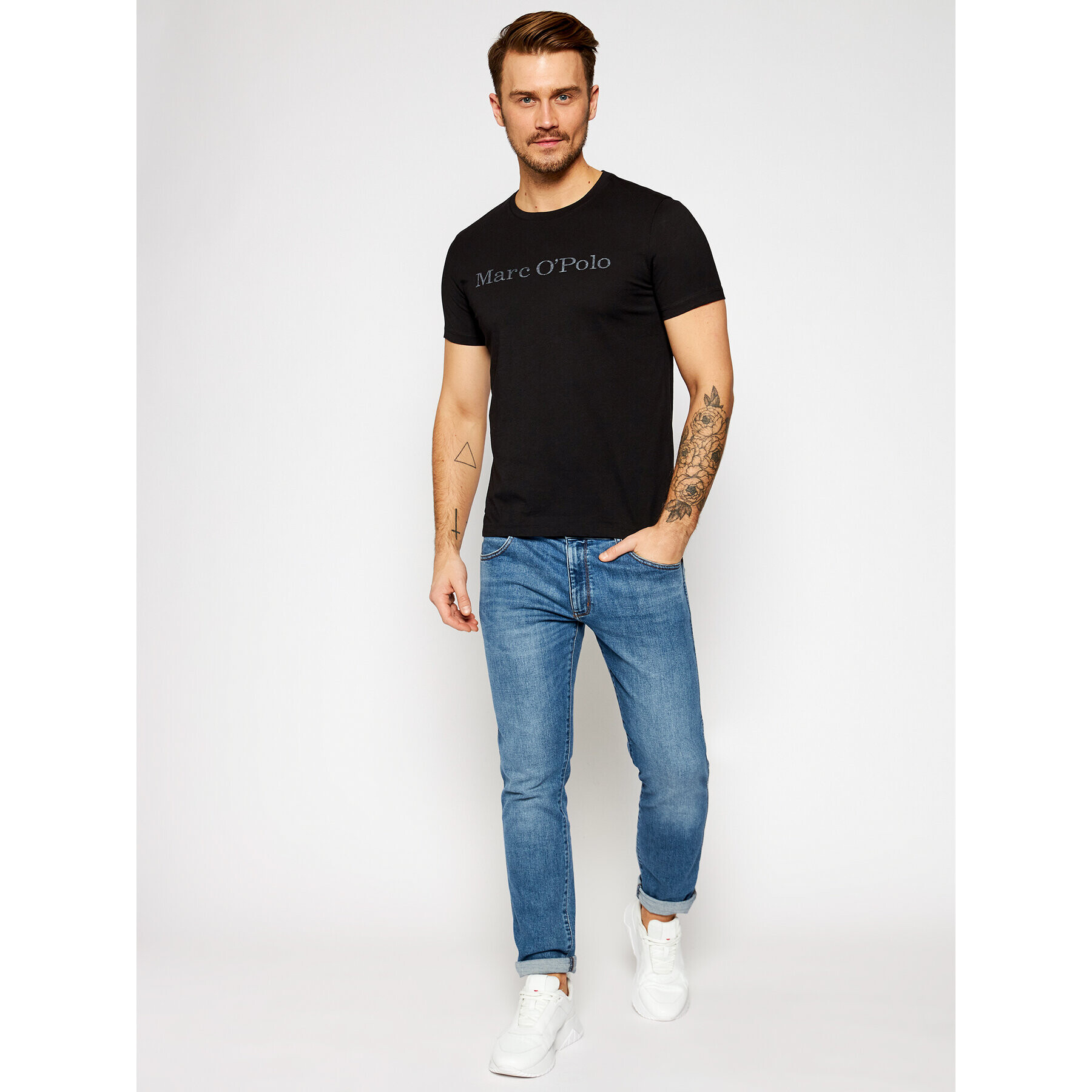 Marc O'Polo T-Shirt B21 2220 51230 Černá Regular Fit - Pepit.cz