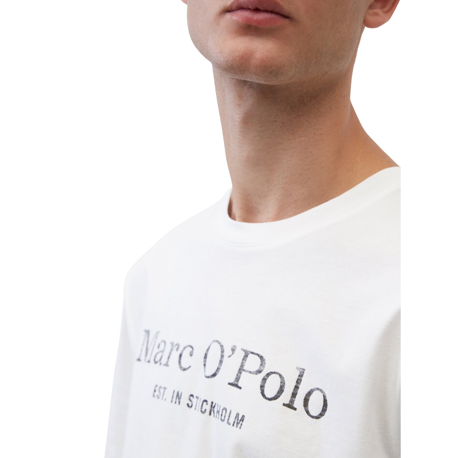 Marc O'Polo T-Shirt B21201251052 Bílá Regular Fit - Pepit.cz