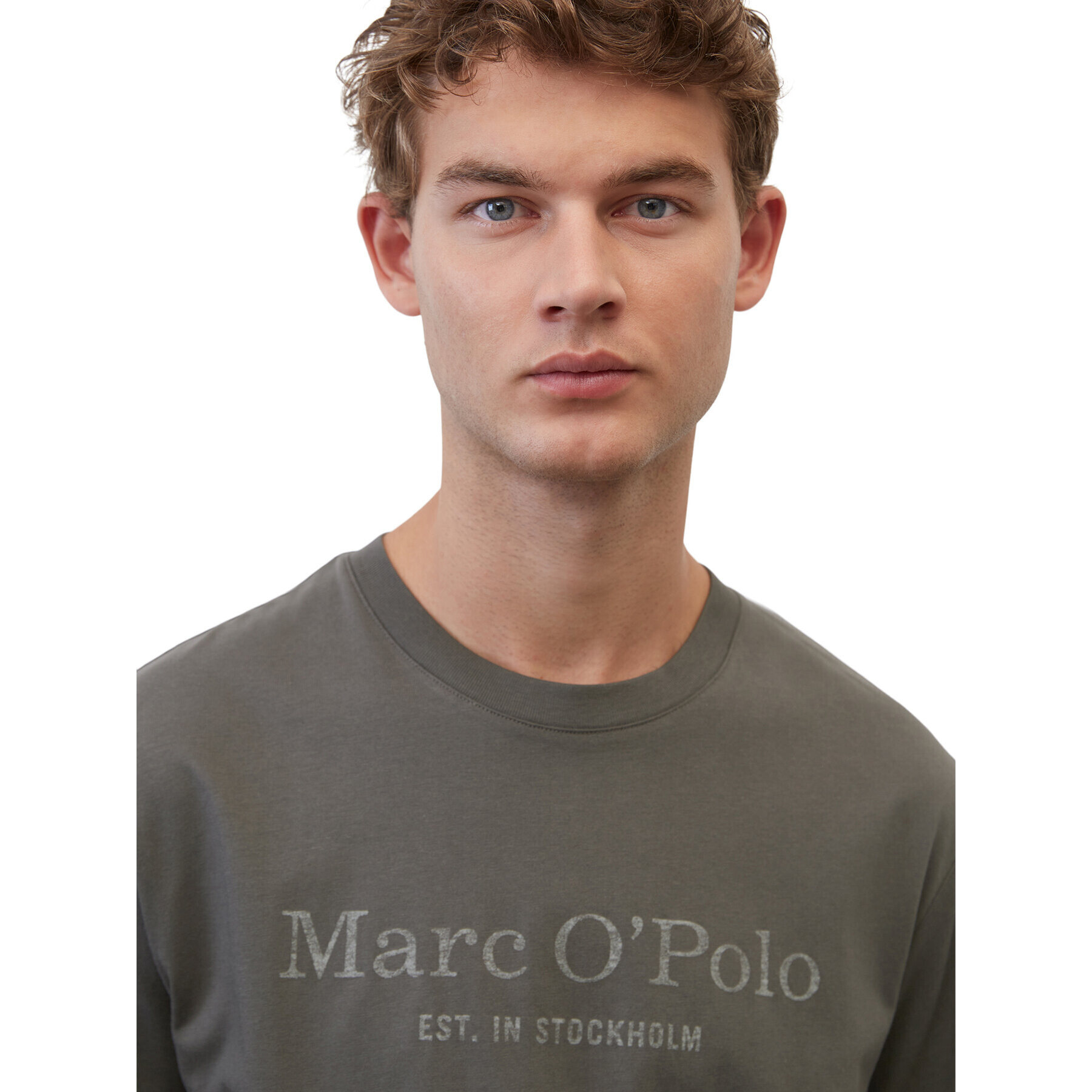 Marc O'Polo T-Shirt B21201251052 Šedá Regular Fit - Pepit.cz