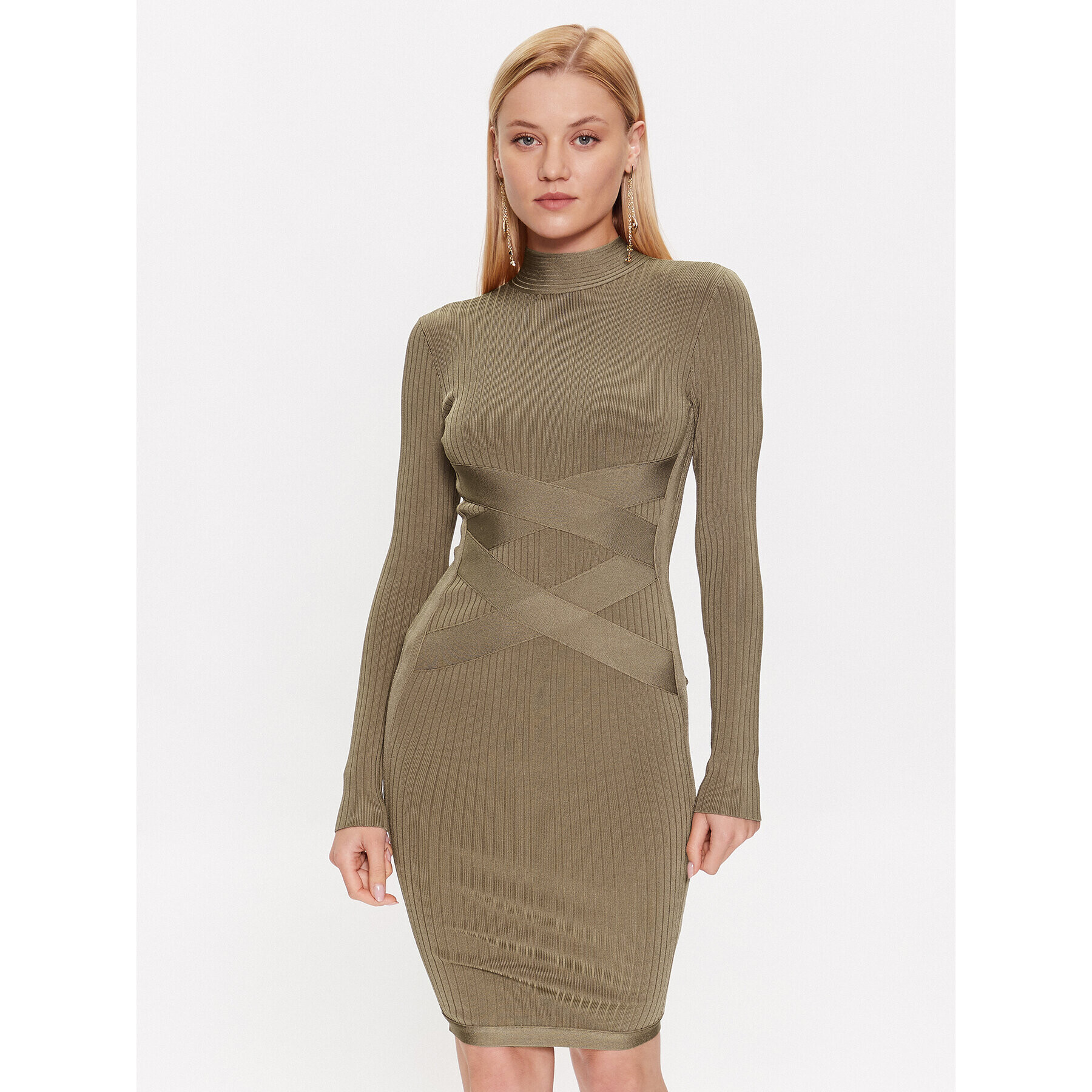 Marciano Guess Každodenní šaty 3YGK37 5036Z Červená Bodycon Fit - Pepit.cz