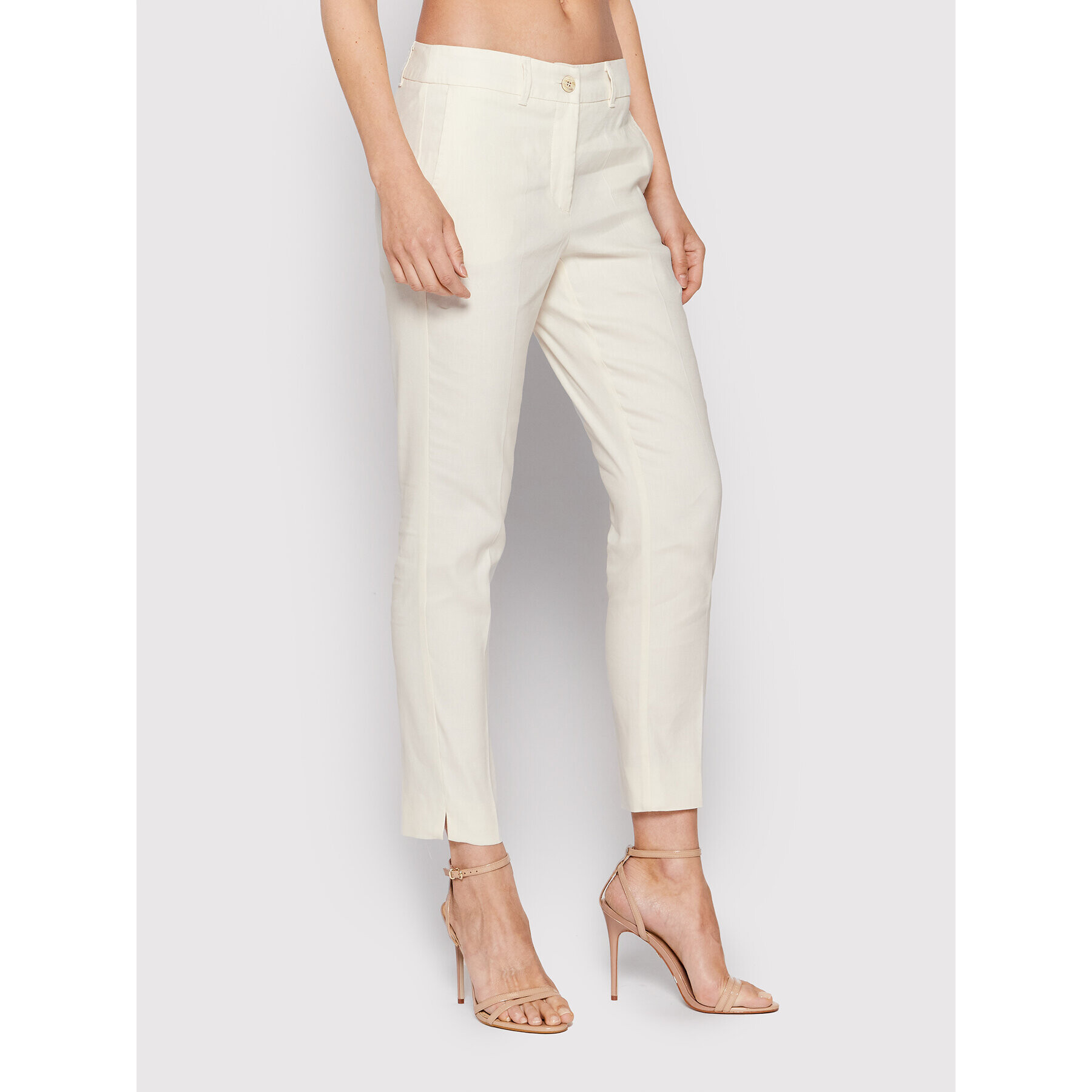 Marella Chino kalhoty Vermut 31310422 Béžová Regular Fit - Pepit.cz