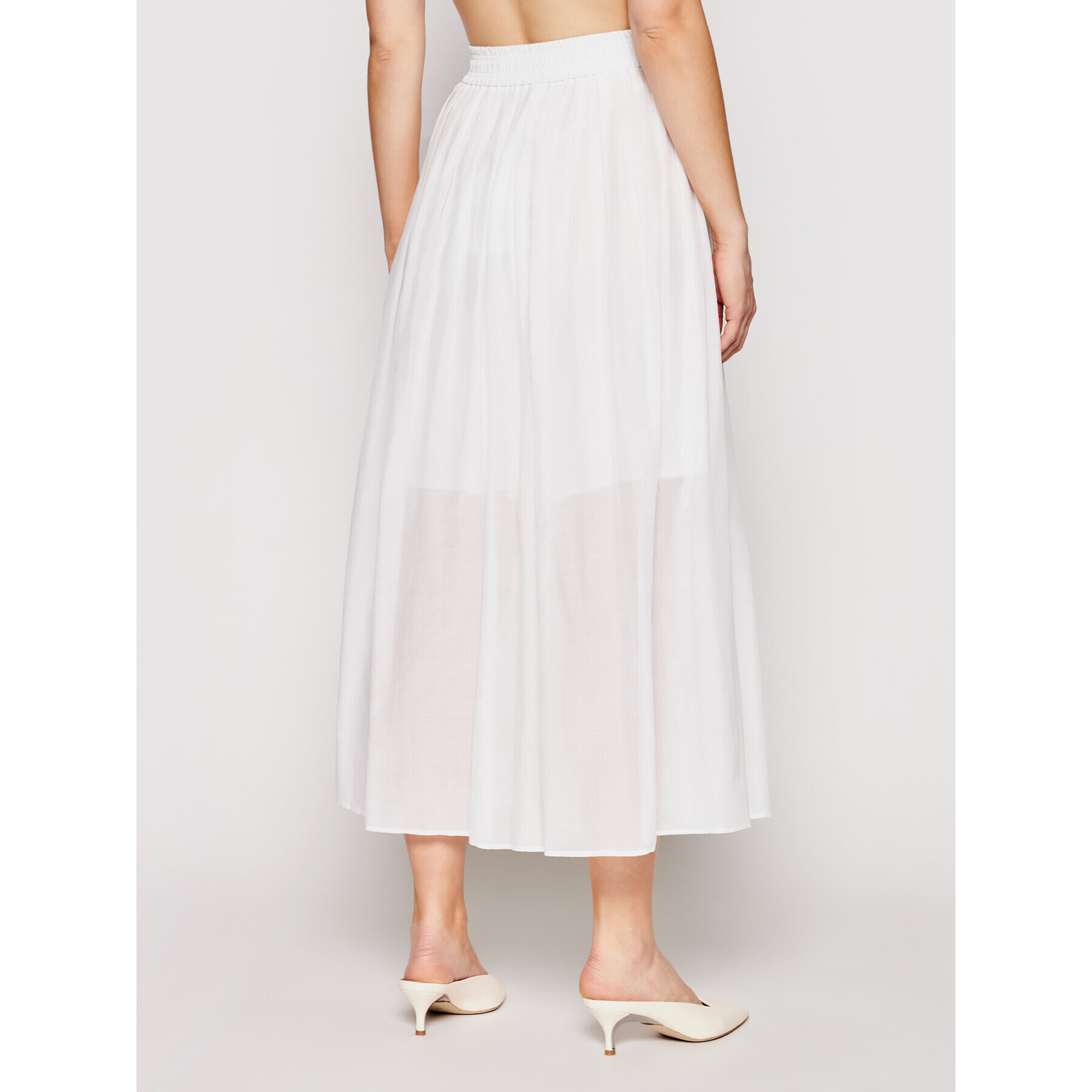 Marella Kalhoty culottes Marche 31311015 Bílá Relaxed Fit - Pepit.cz