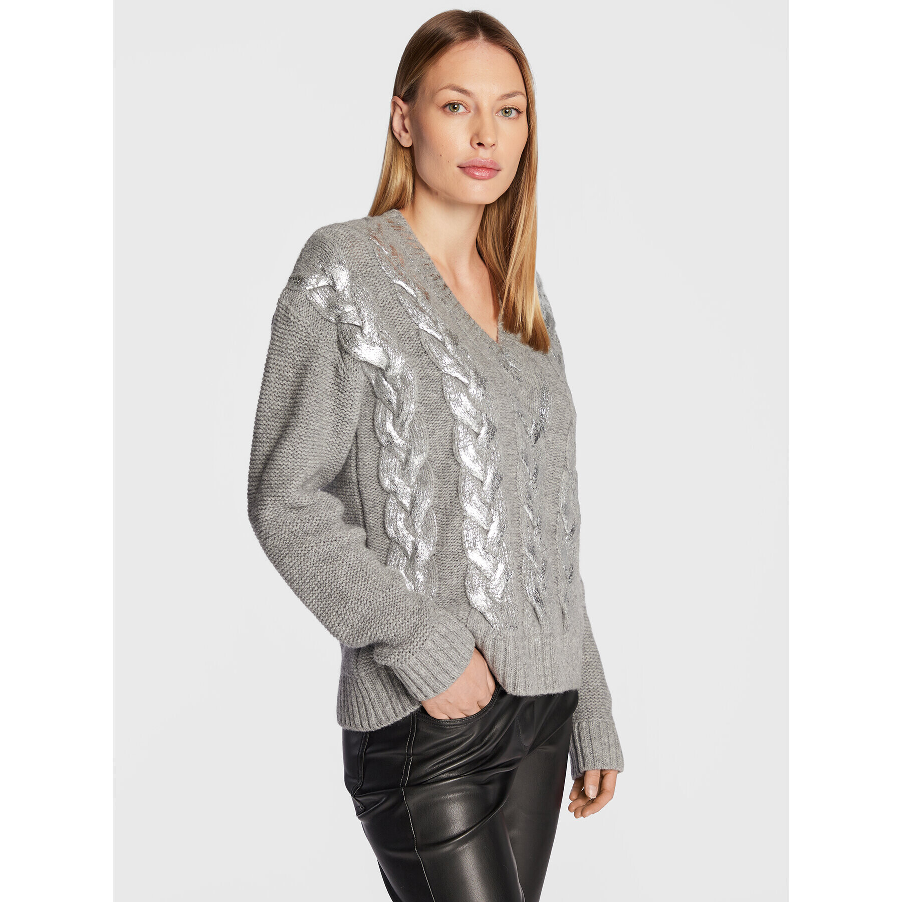 Marella Svetr Iser 33661627 Šedá Relaxed Fit - Pepit.cz