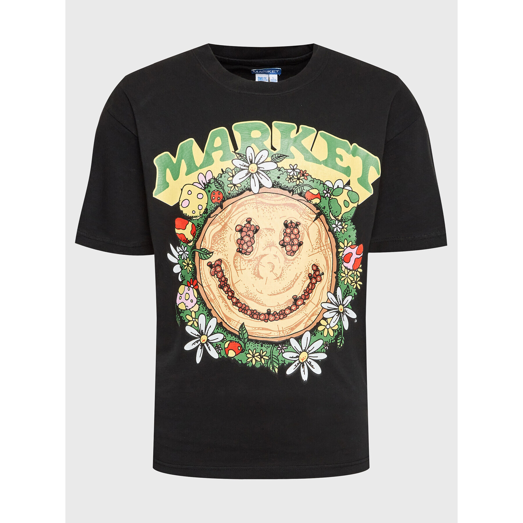 Market T-Shirt SMILEY 399001352 Černá Regular Fit - Pepit.cz