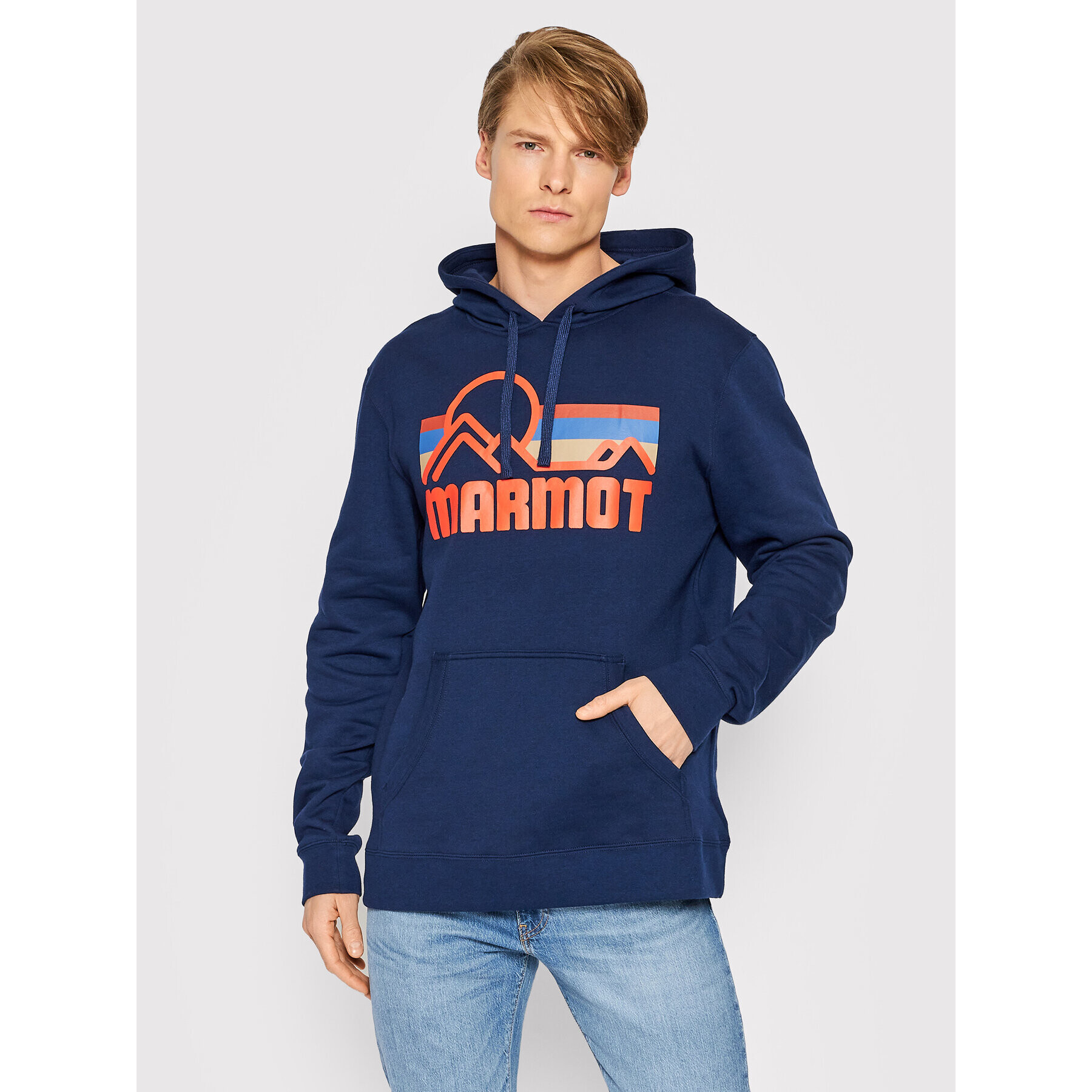 Marmot Mikina 49360 Tmavomodrá Regular Fit - Pepit.cz