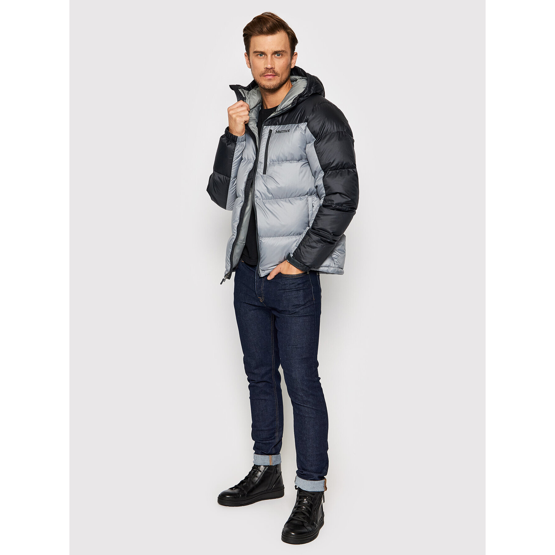 Marmot Vatovaná bunda 73060 Šedá Regular Fit - Pepit.cz