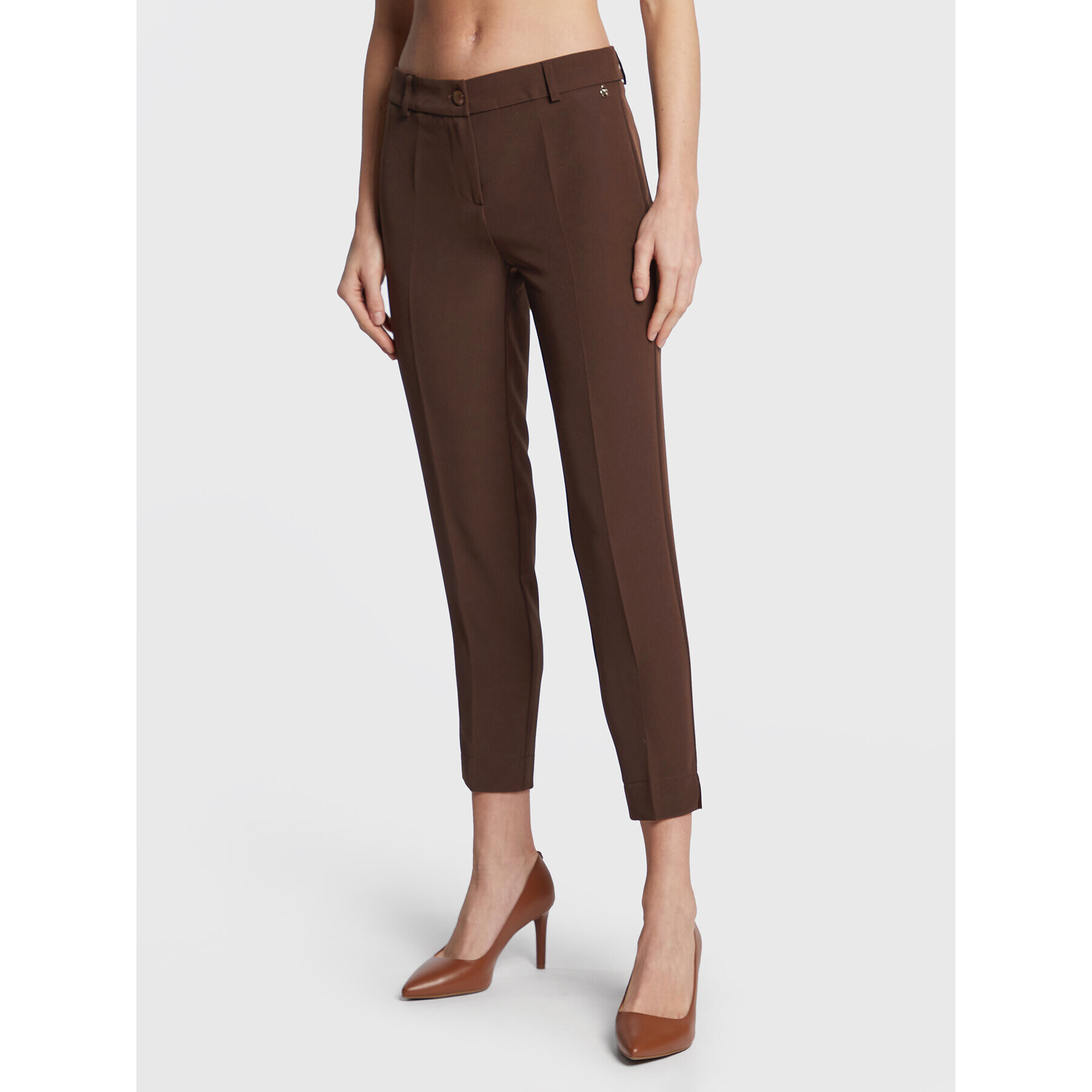 Maryley Chino kalhoty 22IB52Z/41CI Hnědá Slim Fit - Pepit.cz