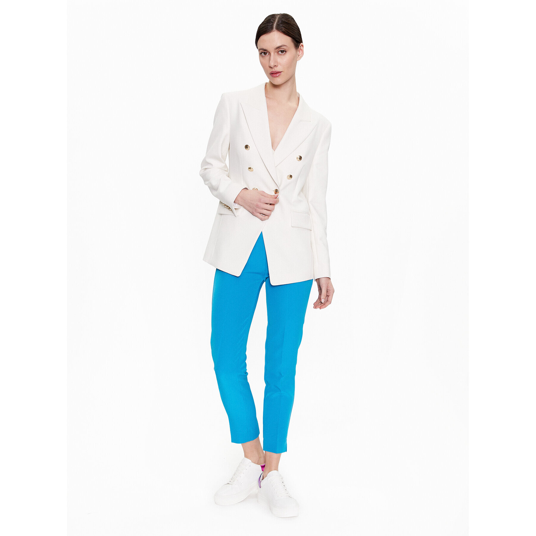 Maryley Kalhoty z materiálu 23EB52Z/M08/43FI Modrá Slim Fit - Pepit.cz