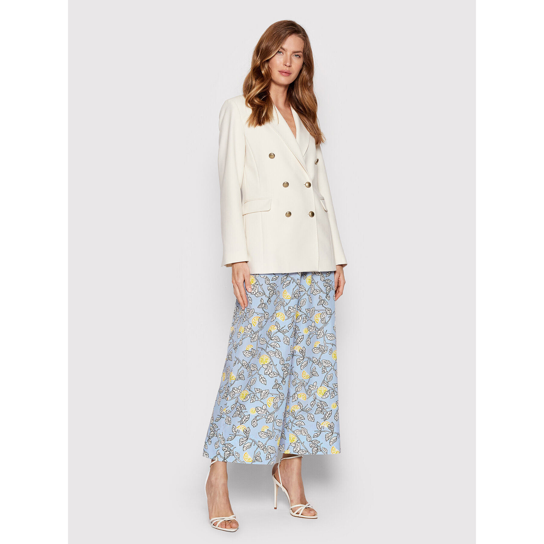 MAX&Co. Kalhoty culottes Dino 71311122 Modrá Relaxed Fit - Pepit.cz