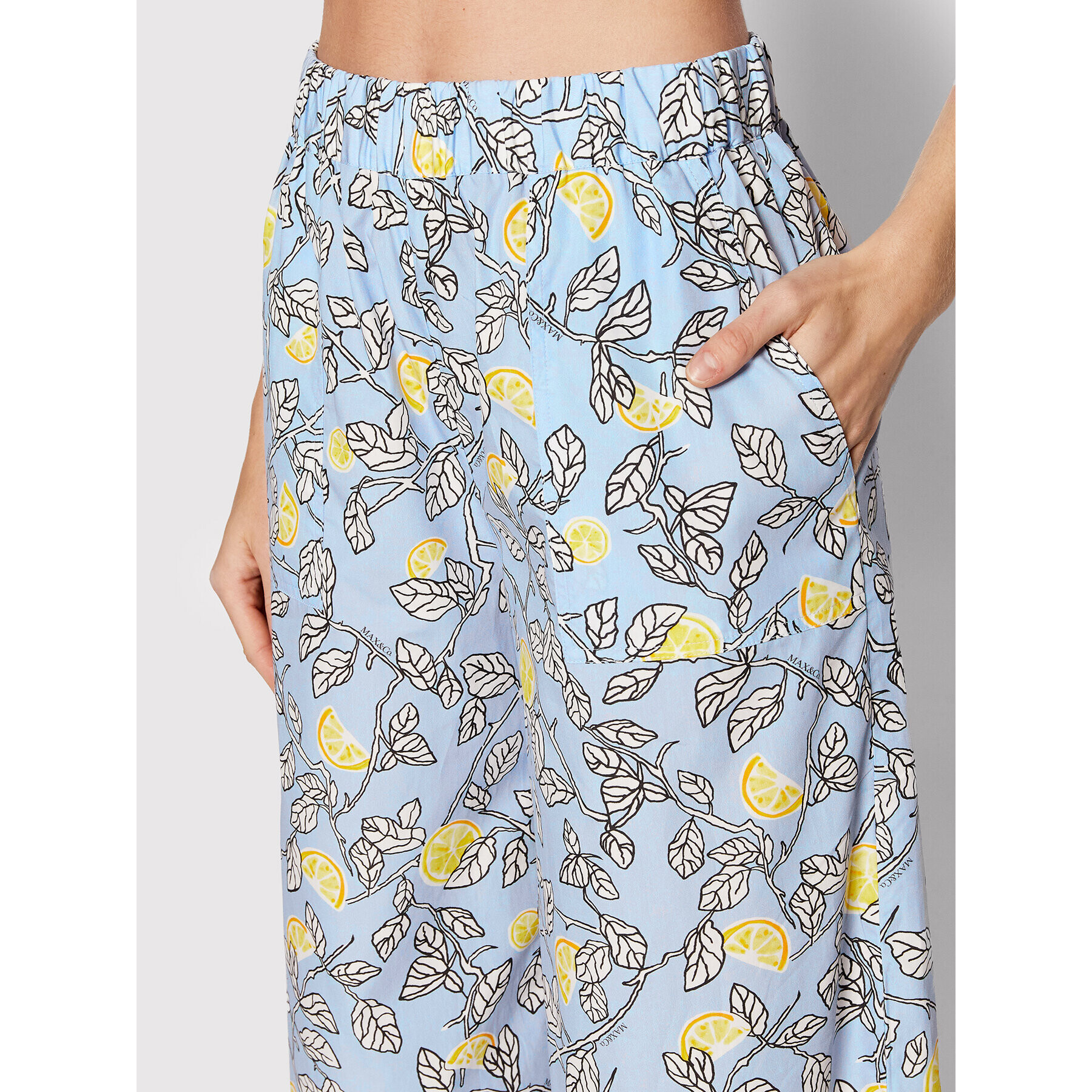 MAX&Co. Kalhoty culottes Dino 71311122 Modrá Relaxed Fit - Pepit.cz