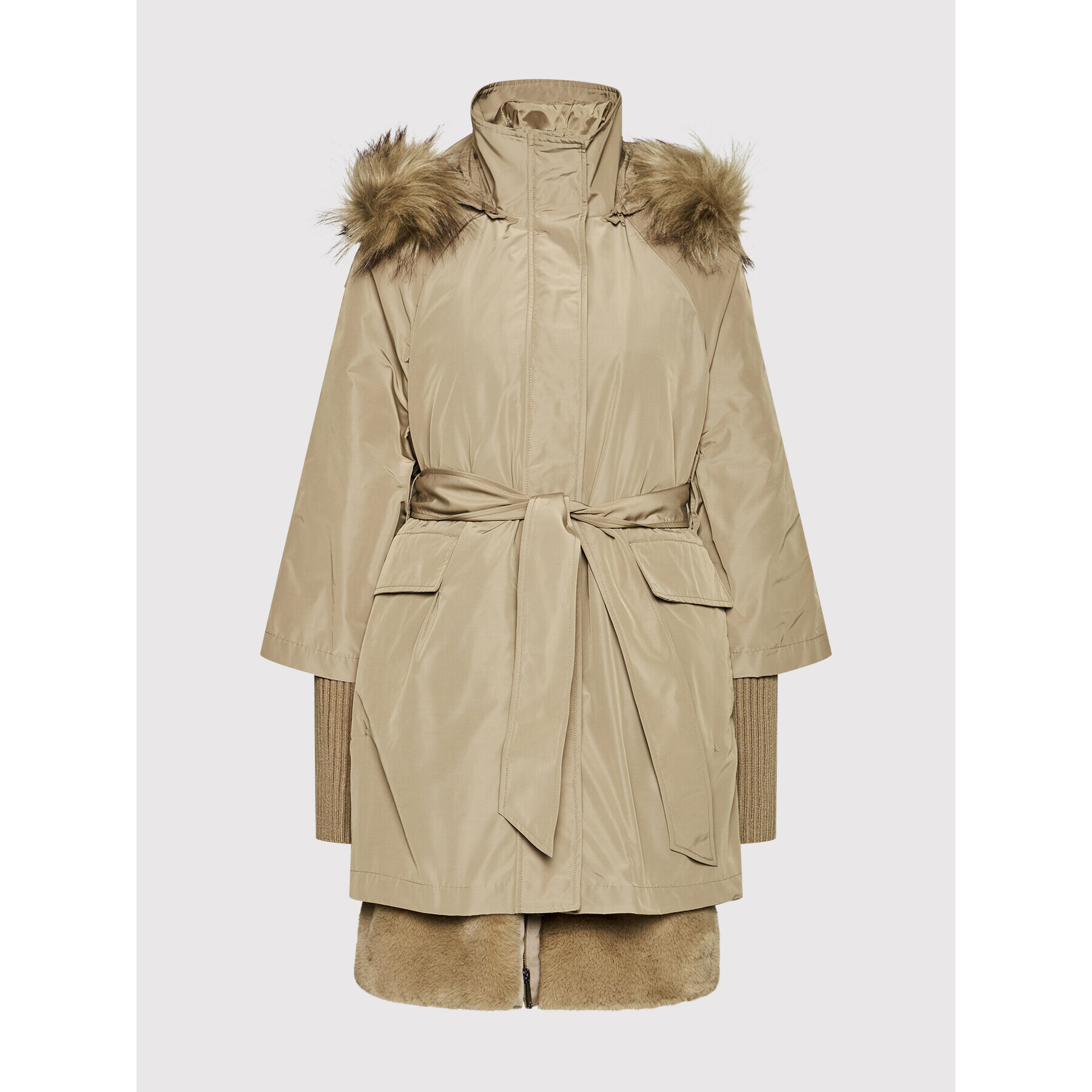 MAX&Co. Parka Stopper 60315021 Hnědá Regular Fit - Pepit.cz