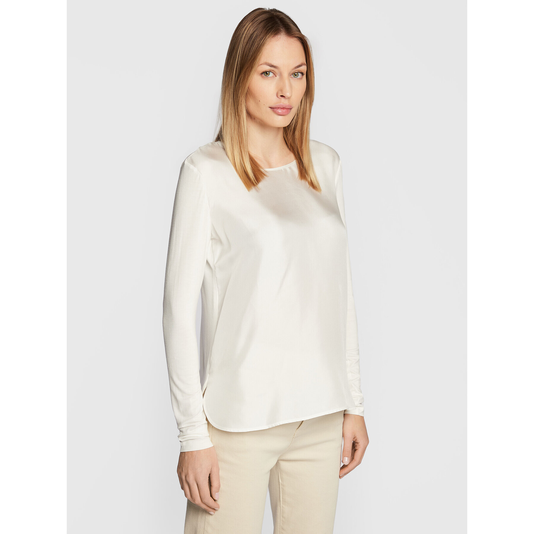 Max Mara Leisure Halenka Borneo 39460926 Bílá Regular Fit - Pepit.cz