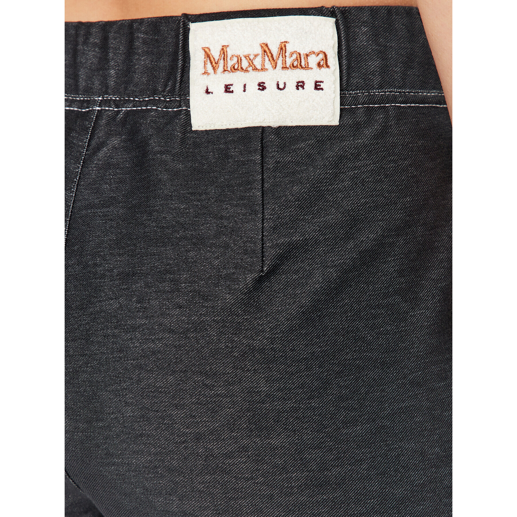 Max Mara Leisure Kalhoty z materiálu Adria 23378602 Šedá Regular Fit - Pepit.cz