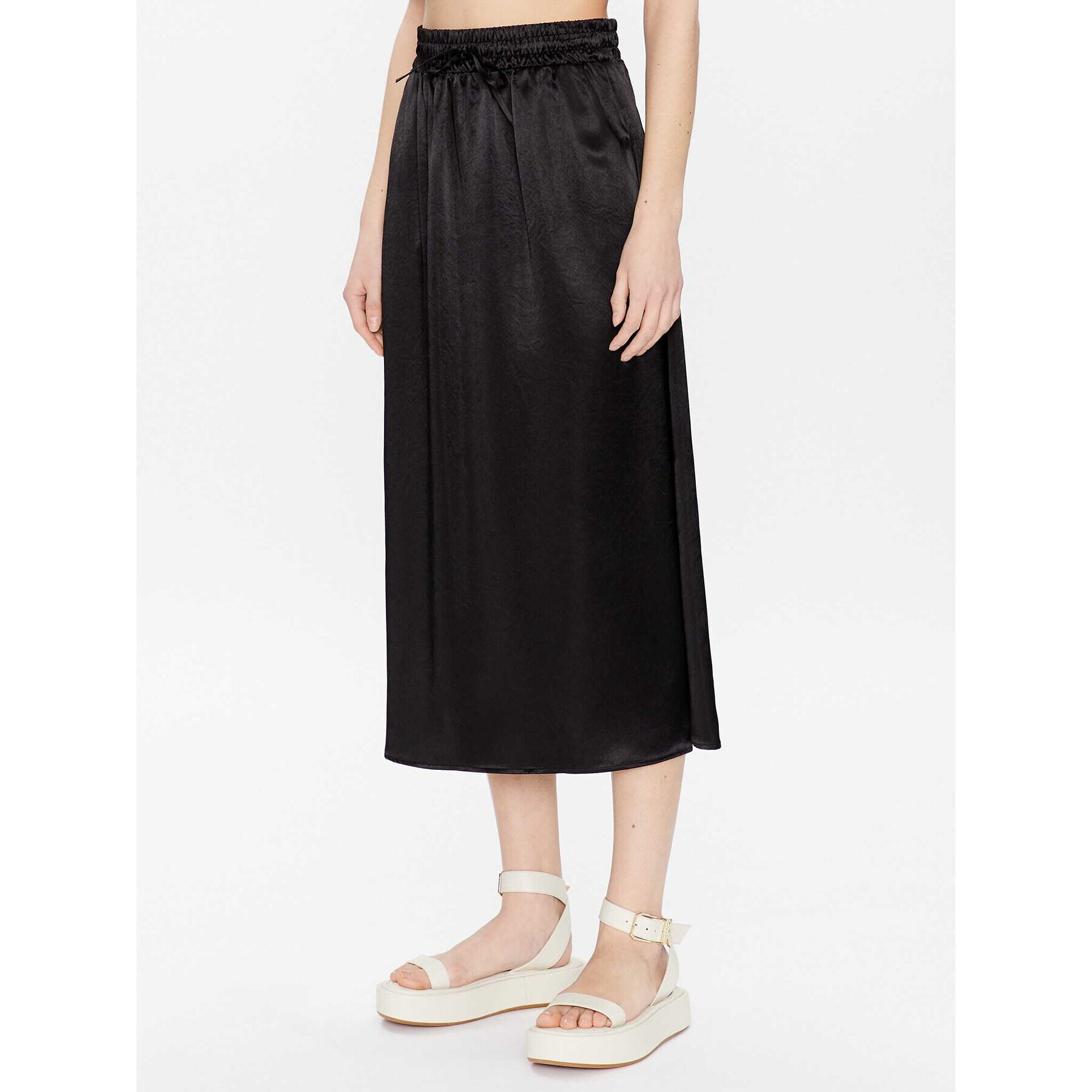 Max Mara Leisure Midi sukně Freda 23310102 Černá Regular Fit - Pepit.cz