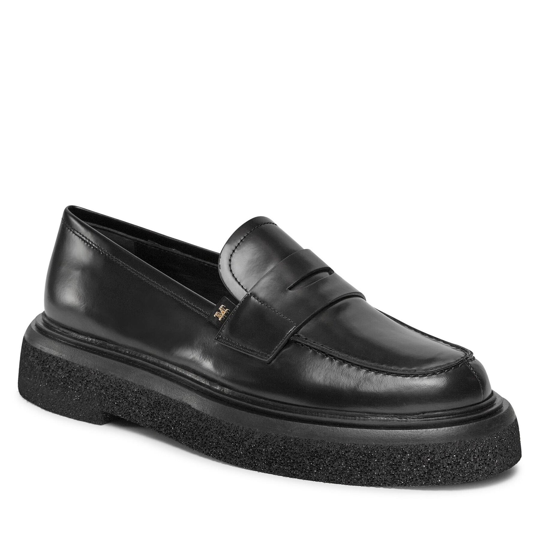 Max Mara Loafersy Crepeloafer 23452619336 Černá - Pepit.cz