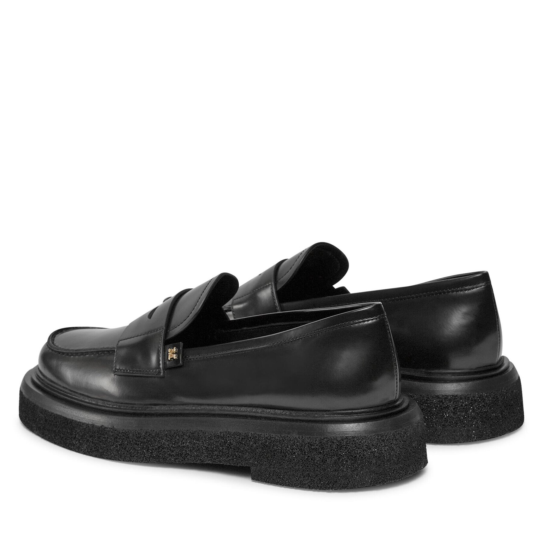 Max Mara Loafersy Crepeloafer 23452619336 Černá - Pepit.cz