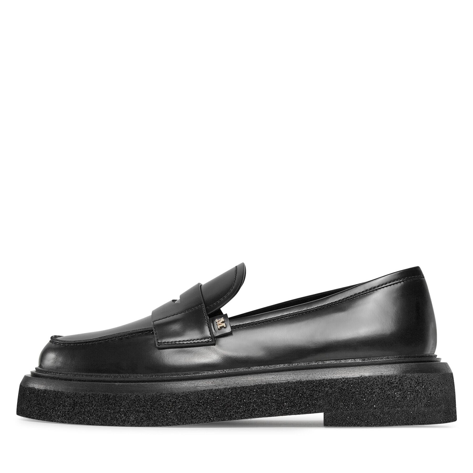 Max Mara Loafersy Crepeloafer 23452619336 Černá - Pepit.cz