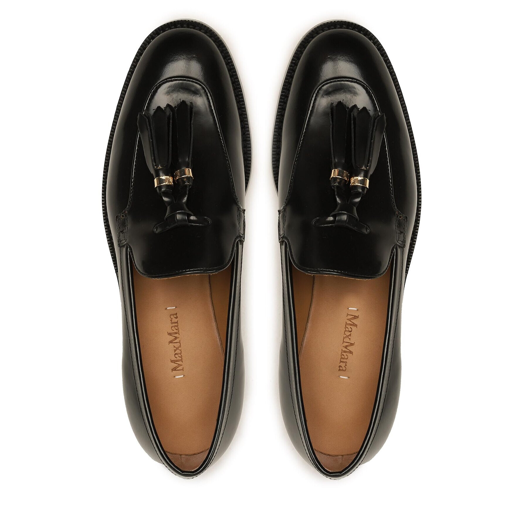 Max Mara Polobotky Menloafer 23452603376 Černá - Pepit.cz