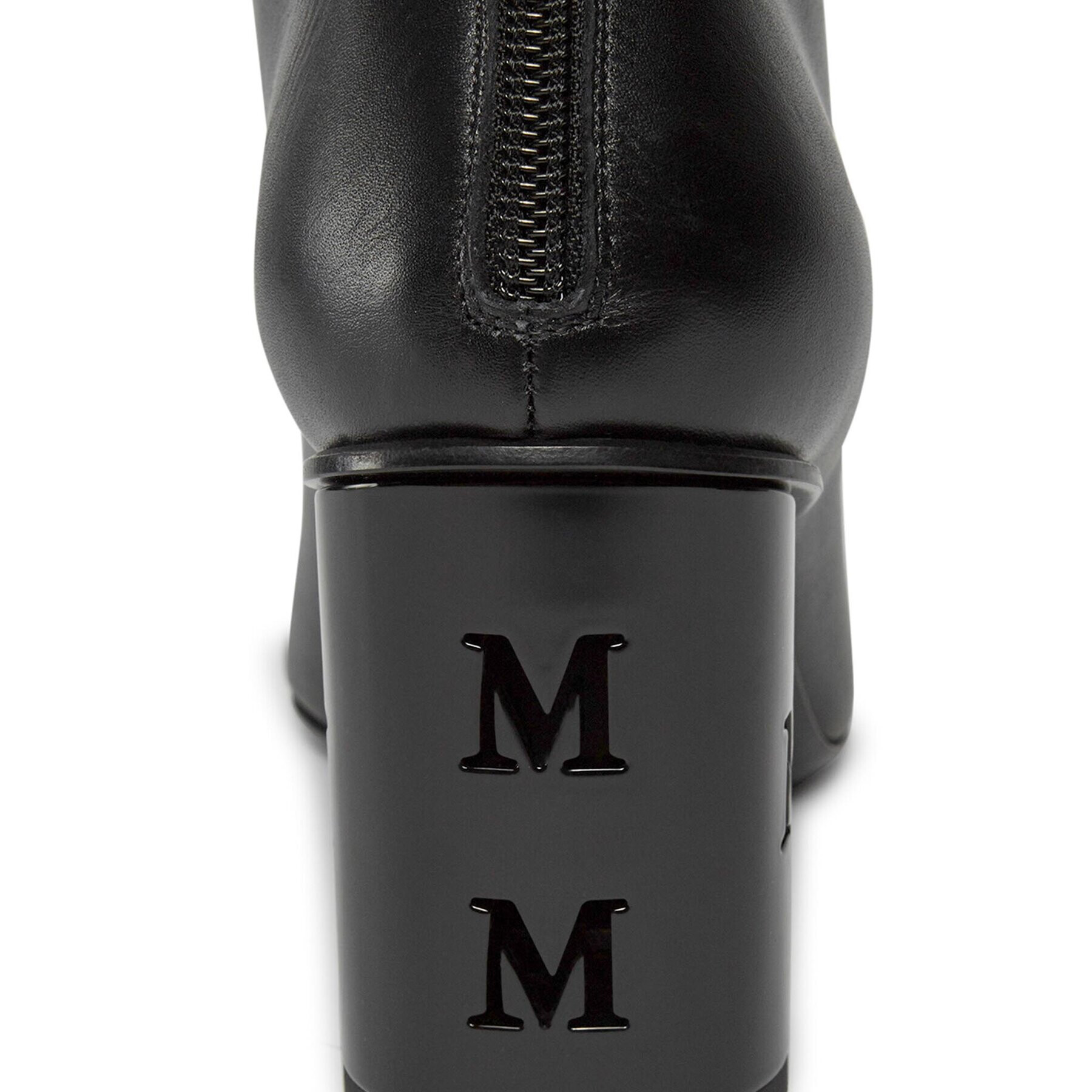 Max Mara Polokozačky Damierbootie 23479625336 Černá - Pepit.cz