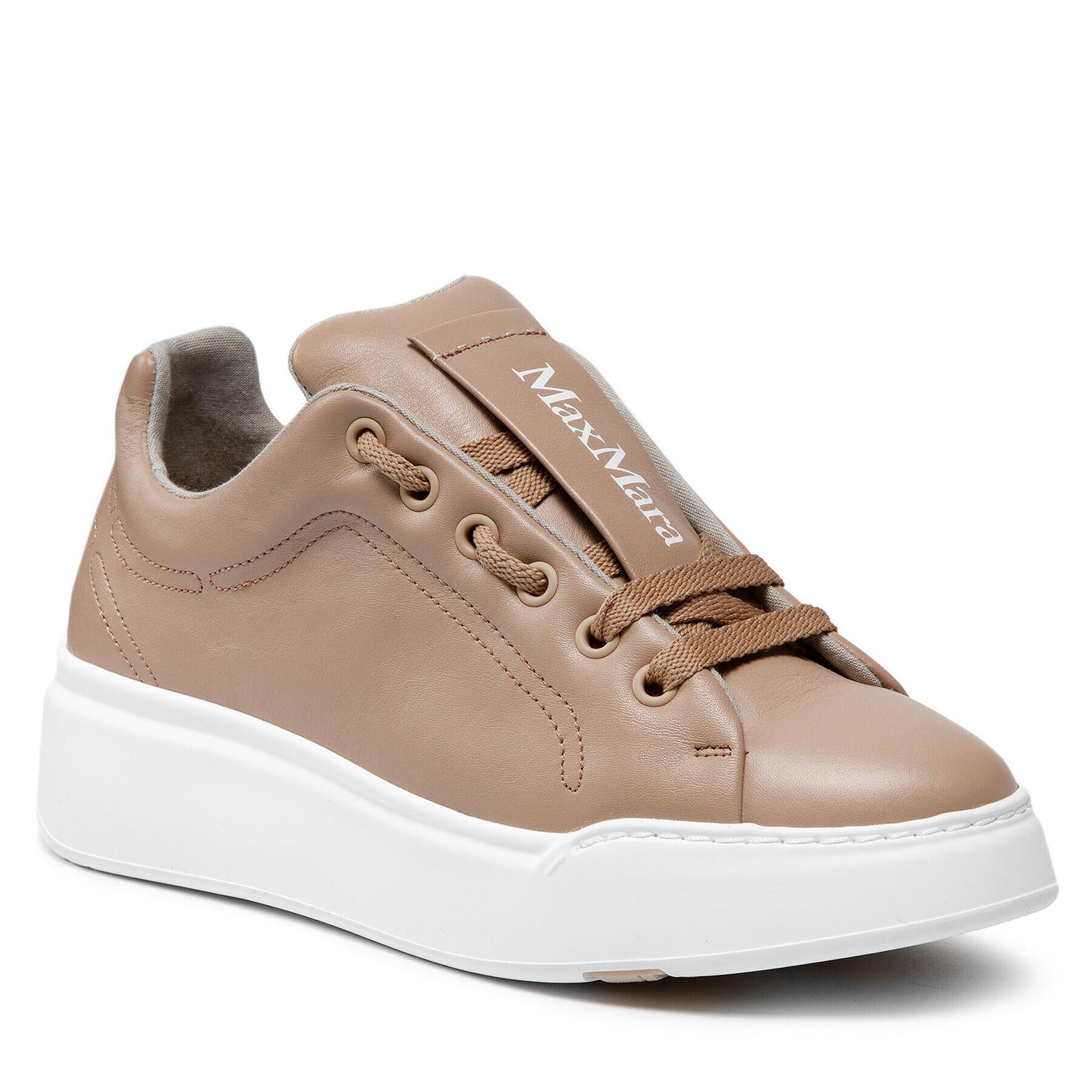 Max Mara Sneakersy Maxiv 47660917600 Béžová - Pepit.cz