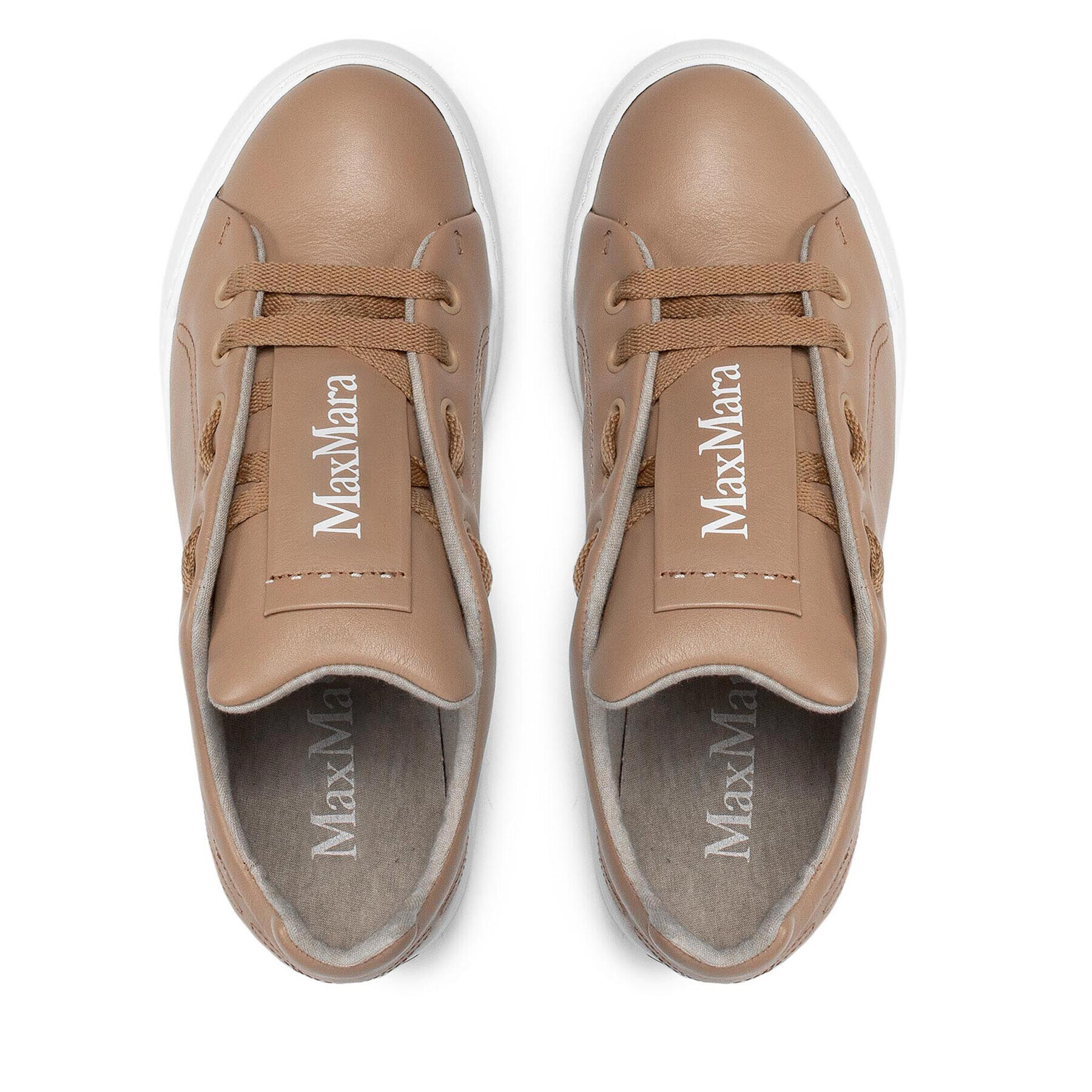 Max Mara Sneakersy Maxiv 47660917600 Béžová - Pepit.cz