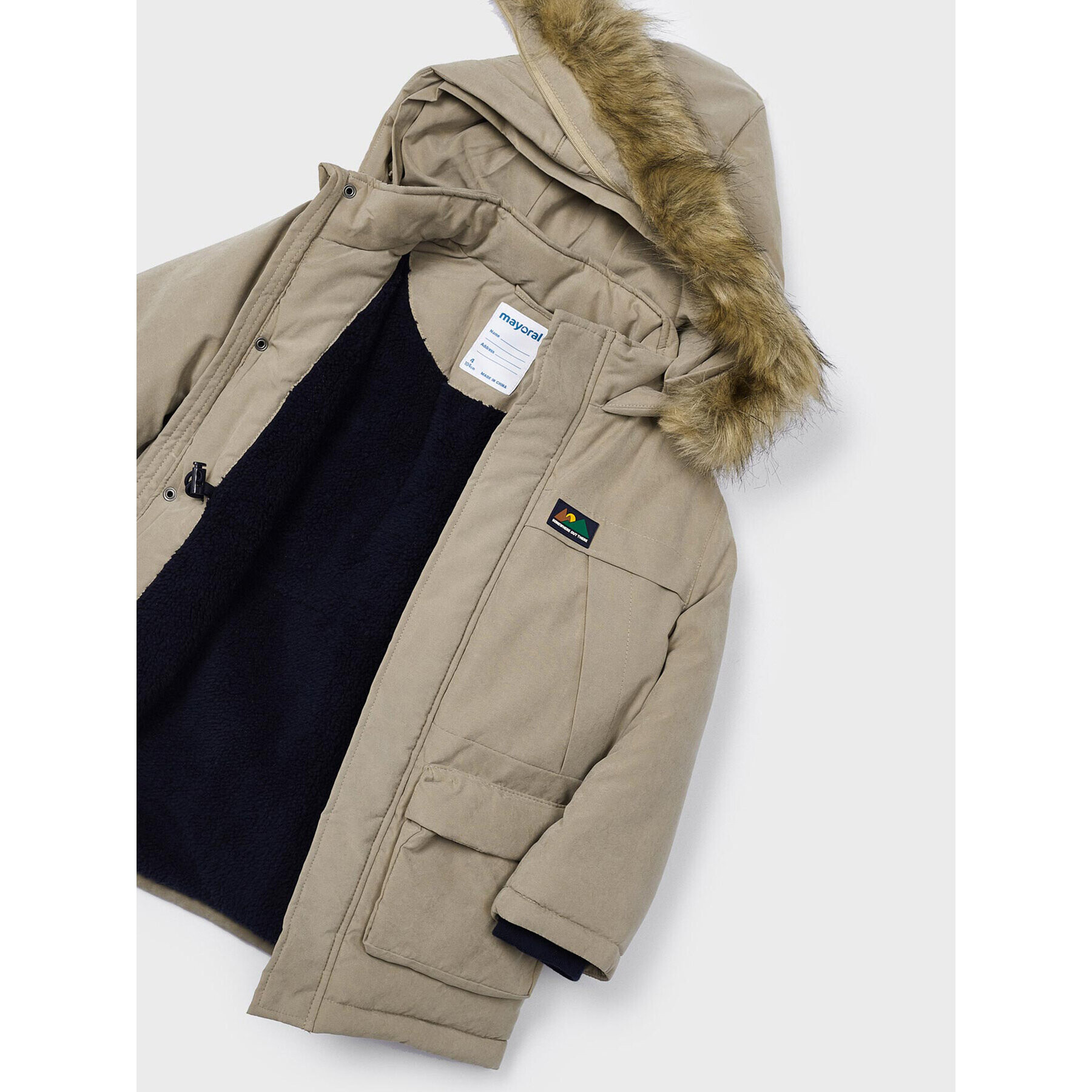 Mayoral Parka 4.439 Hnědá Regular Fit - Pepit.cz