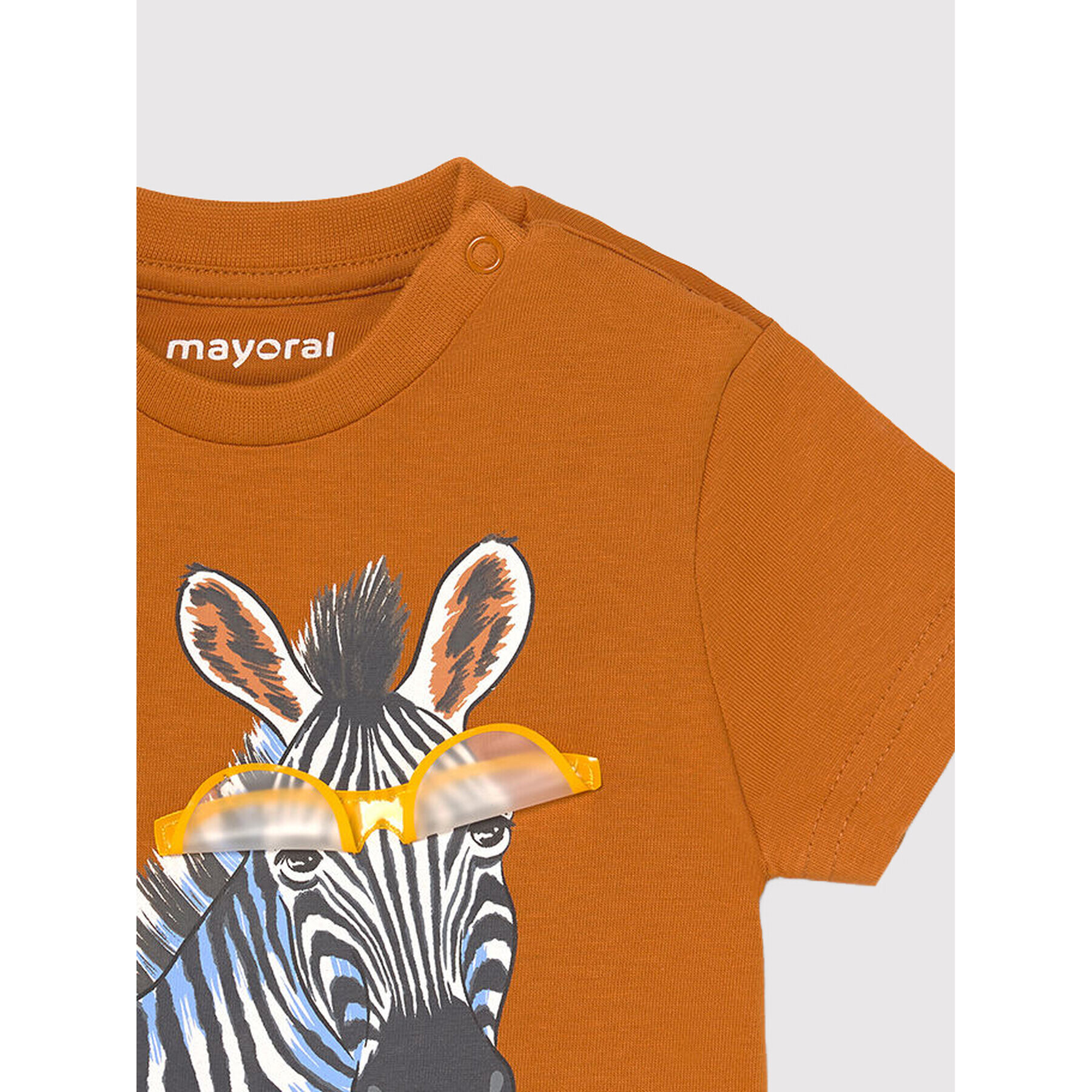 Mayoral T-Shirt 1001 Hnědá Regular Fit - Pepit.cz