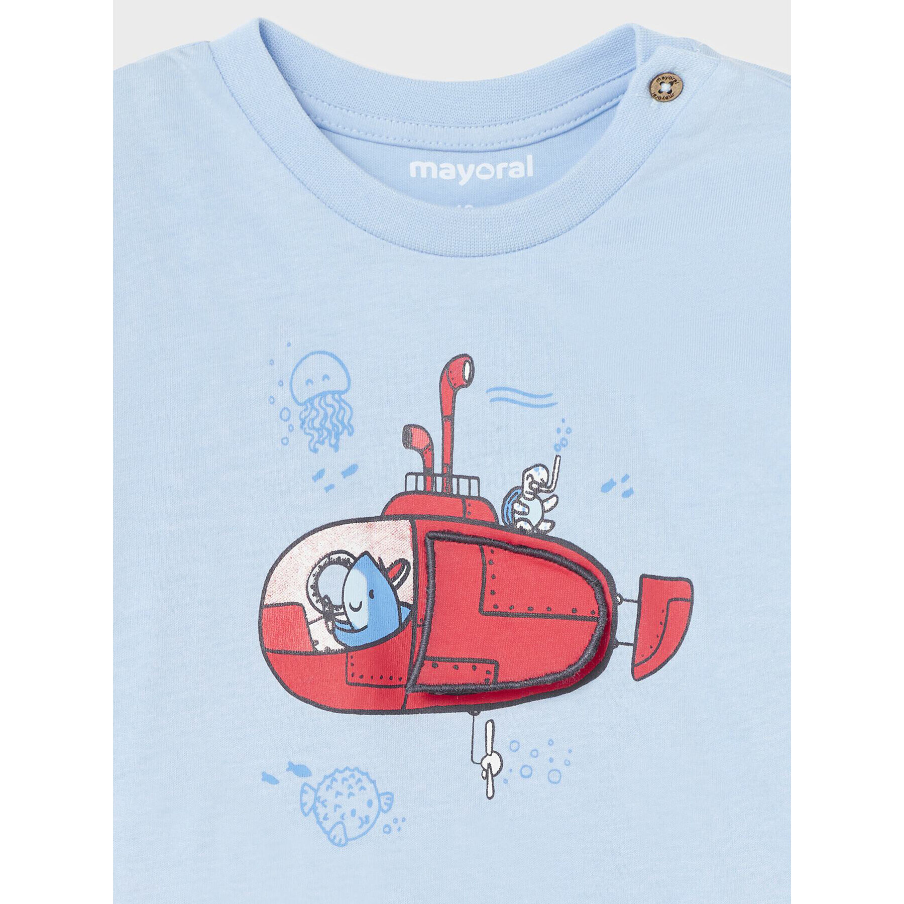 Mayoral T-Shirt 1029 Modrá Regular Fit - Pepit.cz