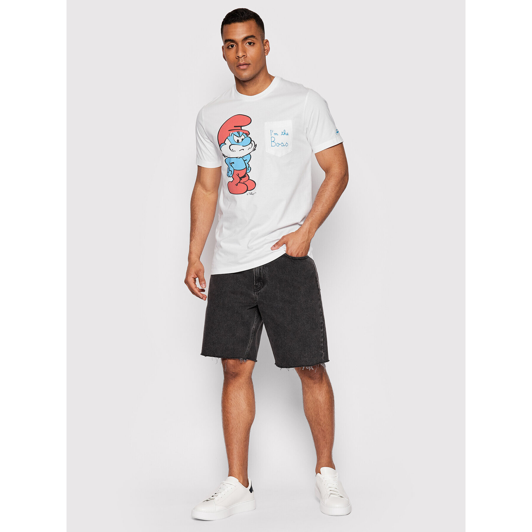 MC2 Saint Barth T-Shirt Austin AUS0001 00592B Bílá Regular Fit - Pepit.cz