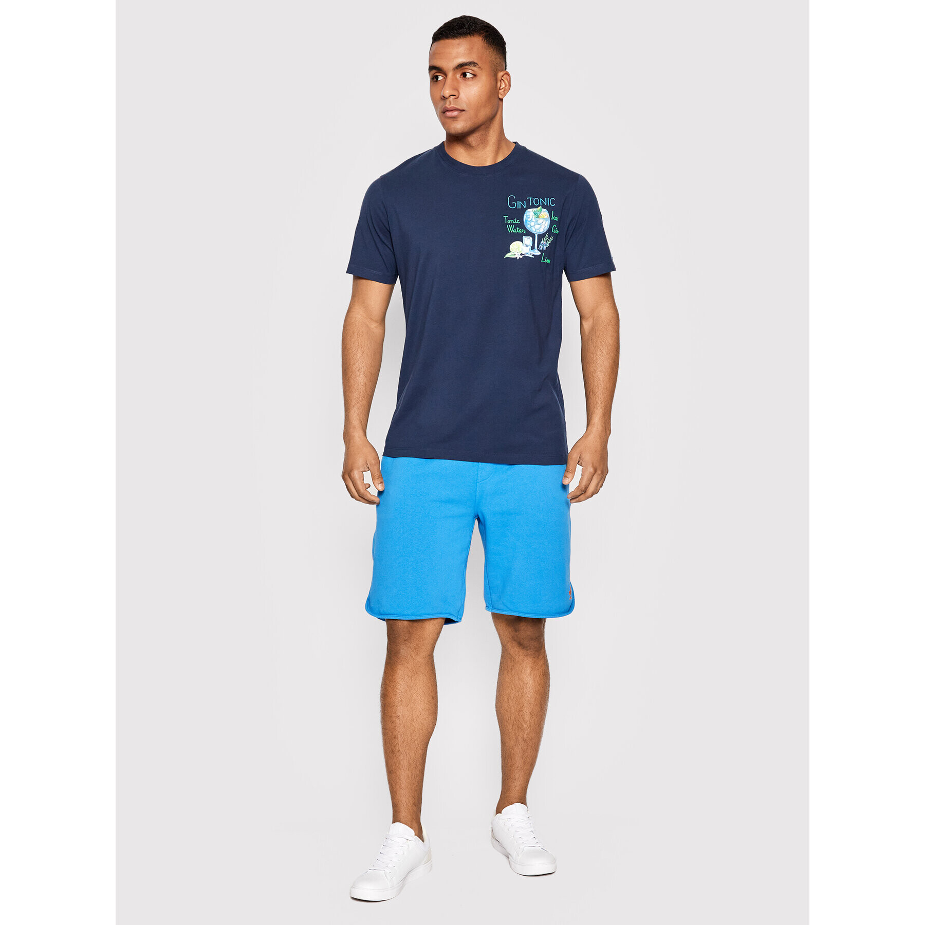 MC2 Saint Barth T-Shirt TSHM001 00223B Tmavomodrá Regular Fit - Pepit.cz