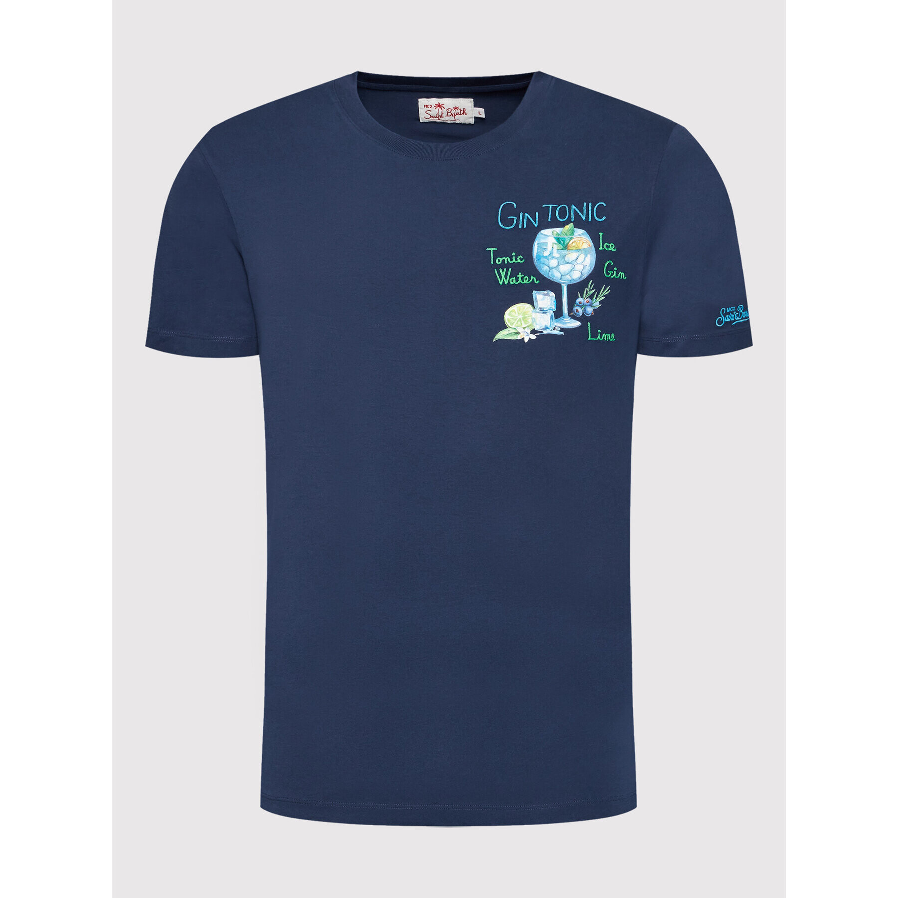 MC2 Saint Barth T-Shirt TSHM001 00223B Tmavomodrá Regular Fit - Pepit.cz