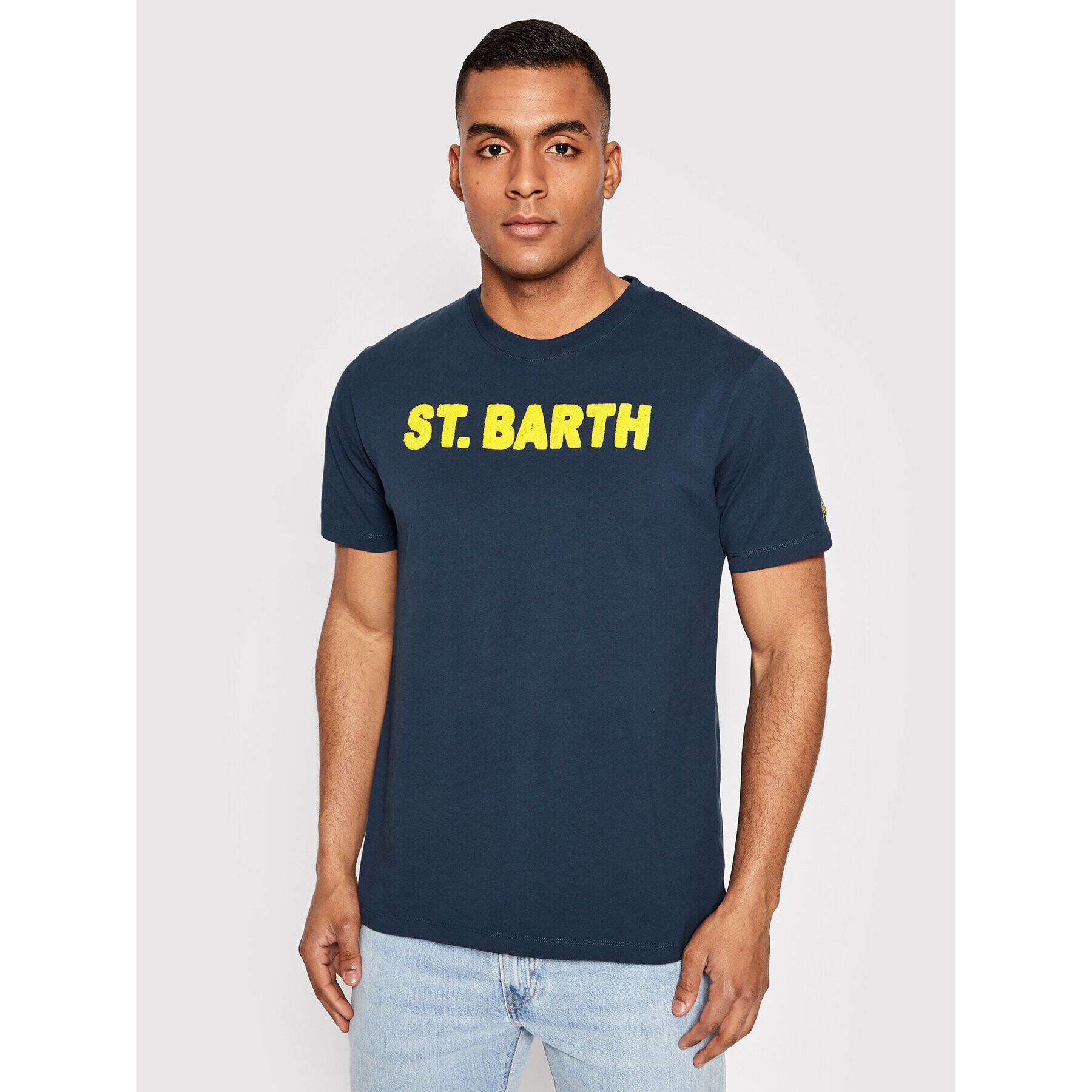 MC2 Saint Barth T-Shirt TSHM001 02872B Tmavomodrá Regular Fit - Pepit.cz