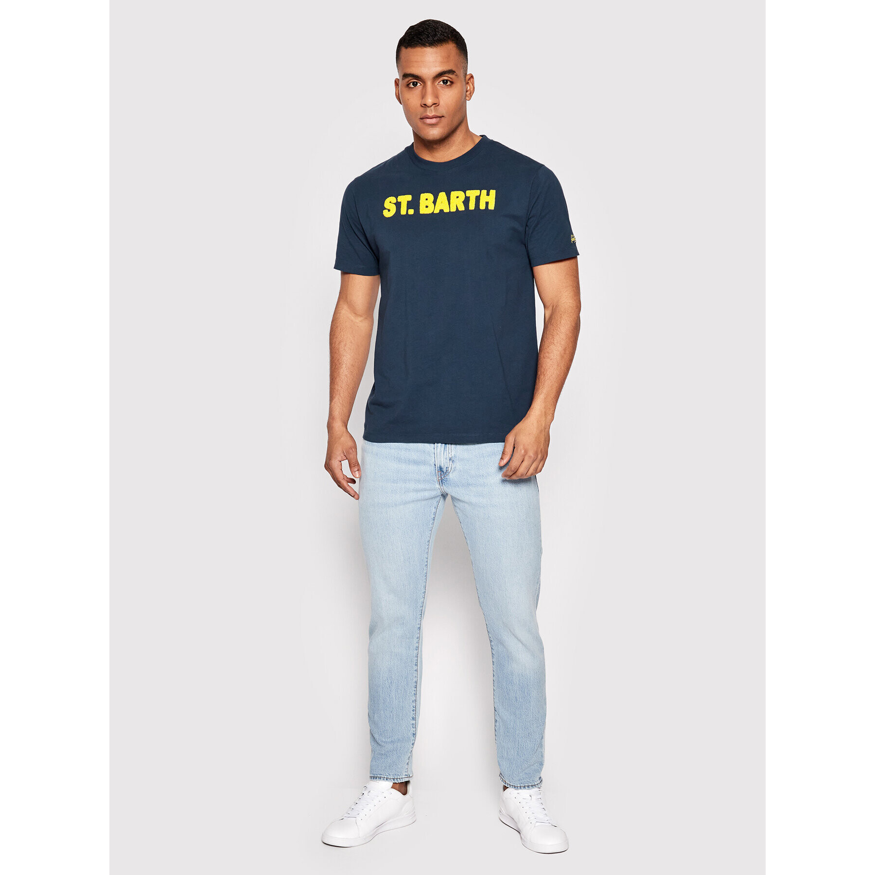 MC2 Saint Barth T-Shirt TSHM001 02872B Tmavomodrá Regular Fit - Pepit.cz