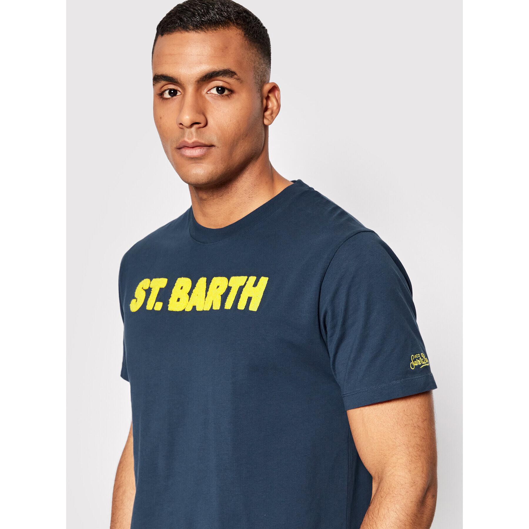 MC2 Saint Barth T-Shirt TSHM001 02872B Tmavomodrá Regular Fit - Pepit.cz