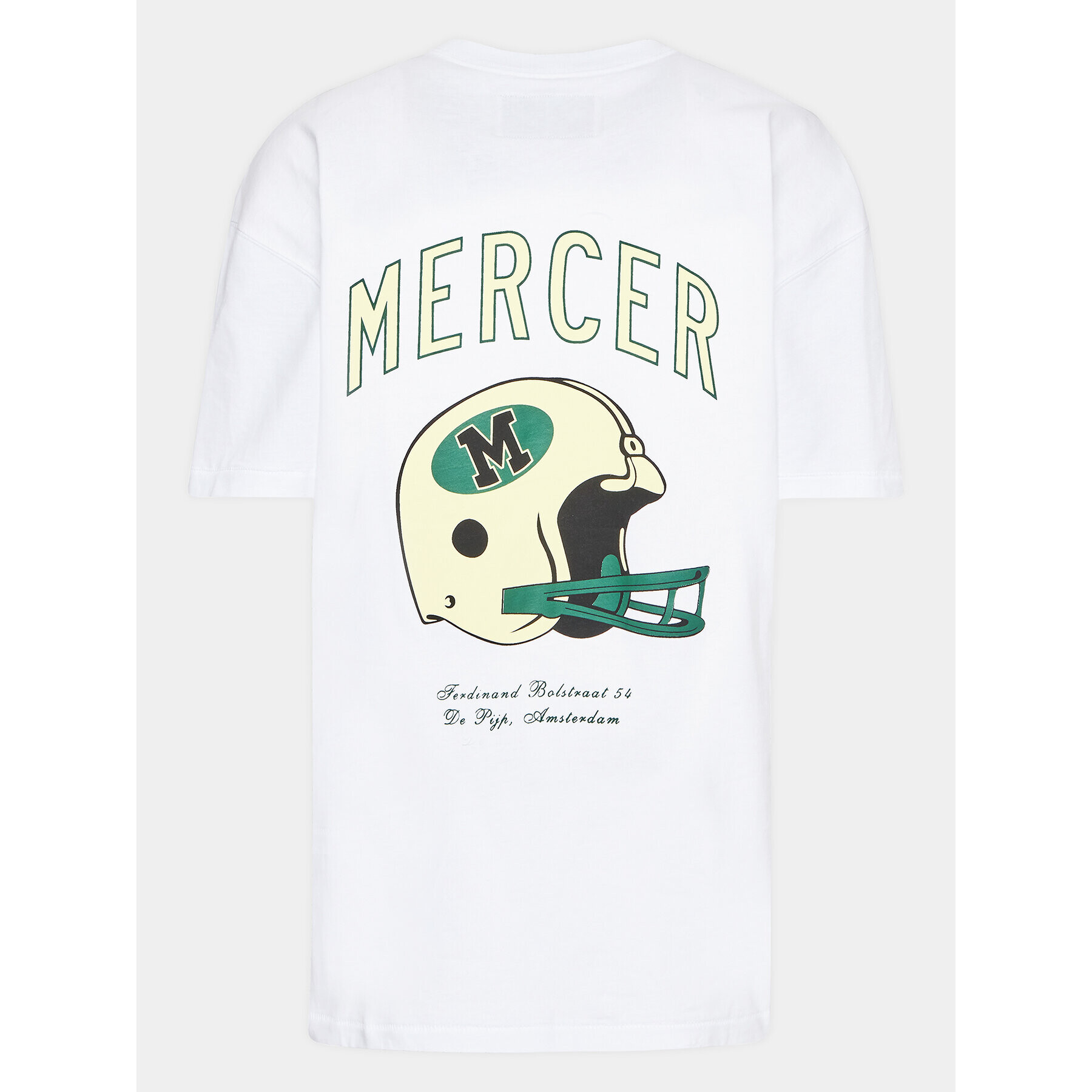 Mercer Amsterdam T-Shirt Unisex The Rugby MEAP231020 Bílá Regular Fit - Pepit.cz