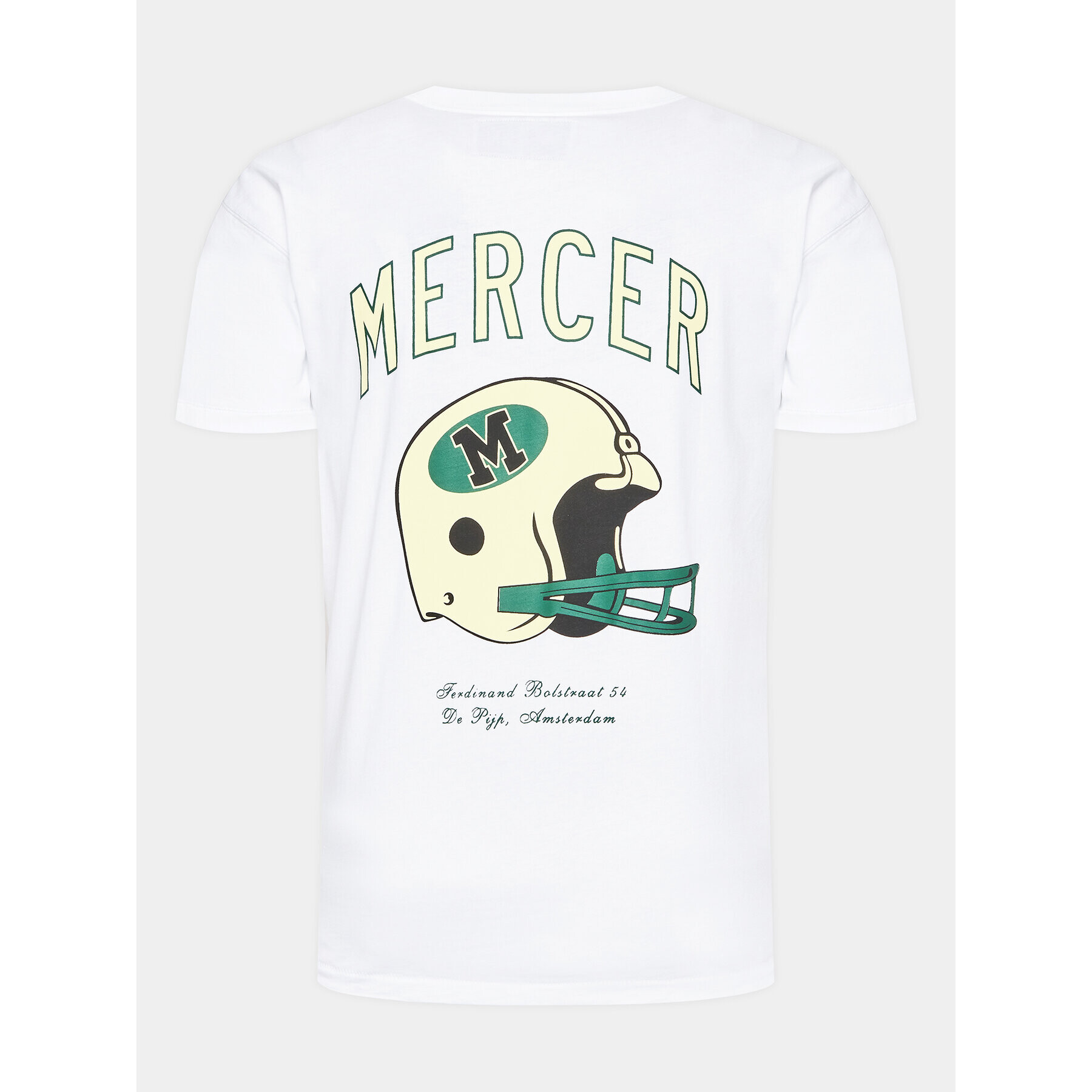 Mercer Amsterdam T-Shirt Unisex The Rugby MEAP231020 Bílá Regular Fit - Pepit.cz