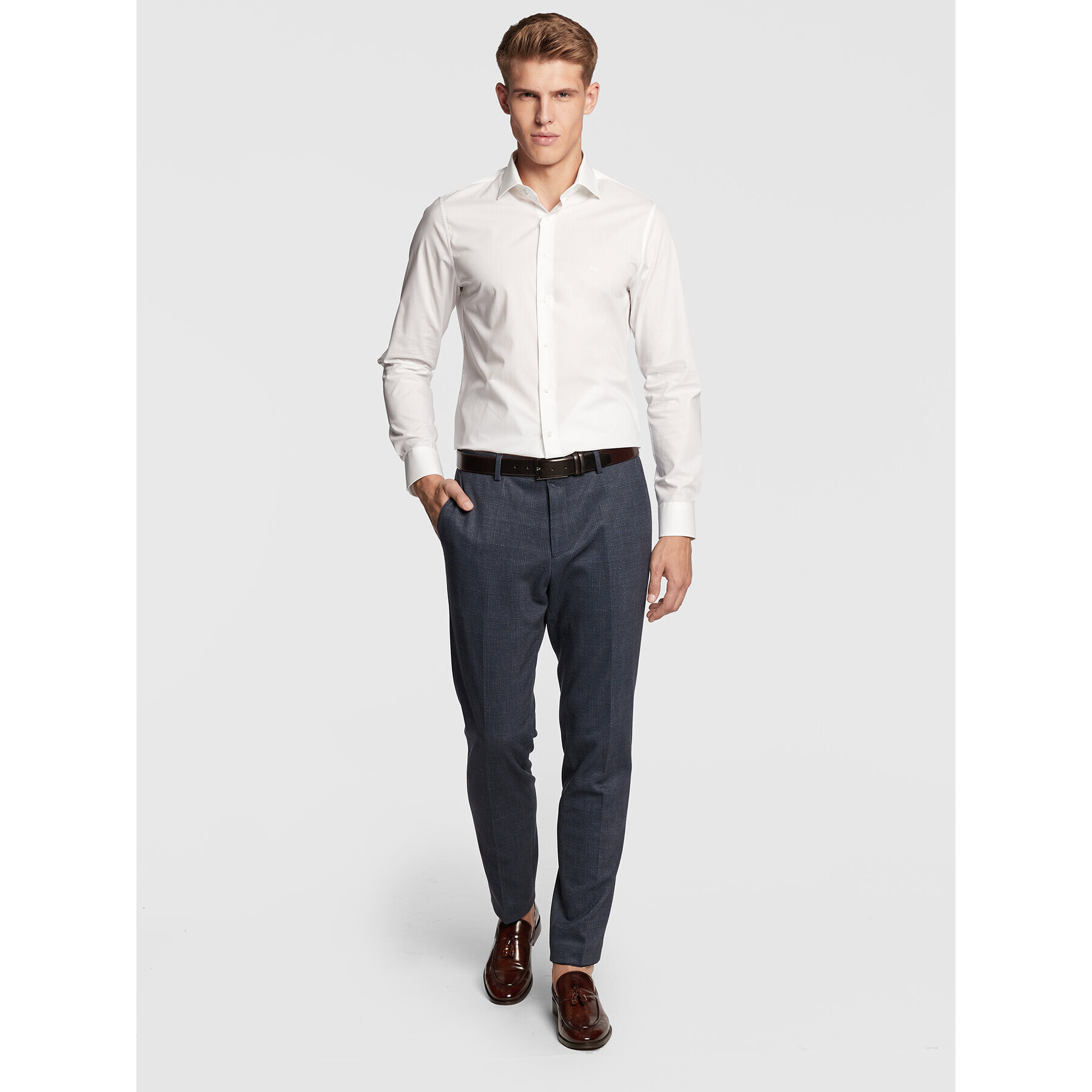 Michael Kors Košile MD0MD90425 Bílá Slim Fit - Pepit.cz