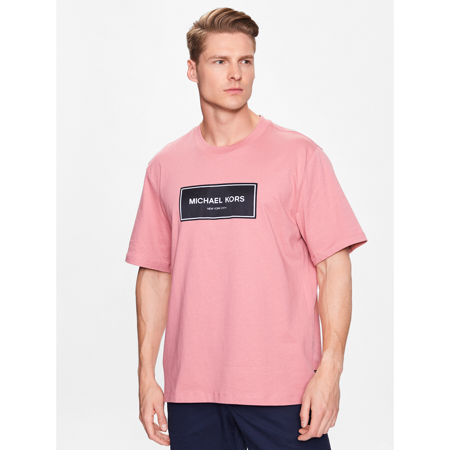 Michael Kors T-Shirt CR351C01V2 Růžová Oversize - Pepit.cz