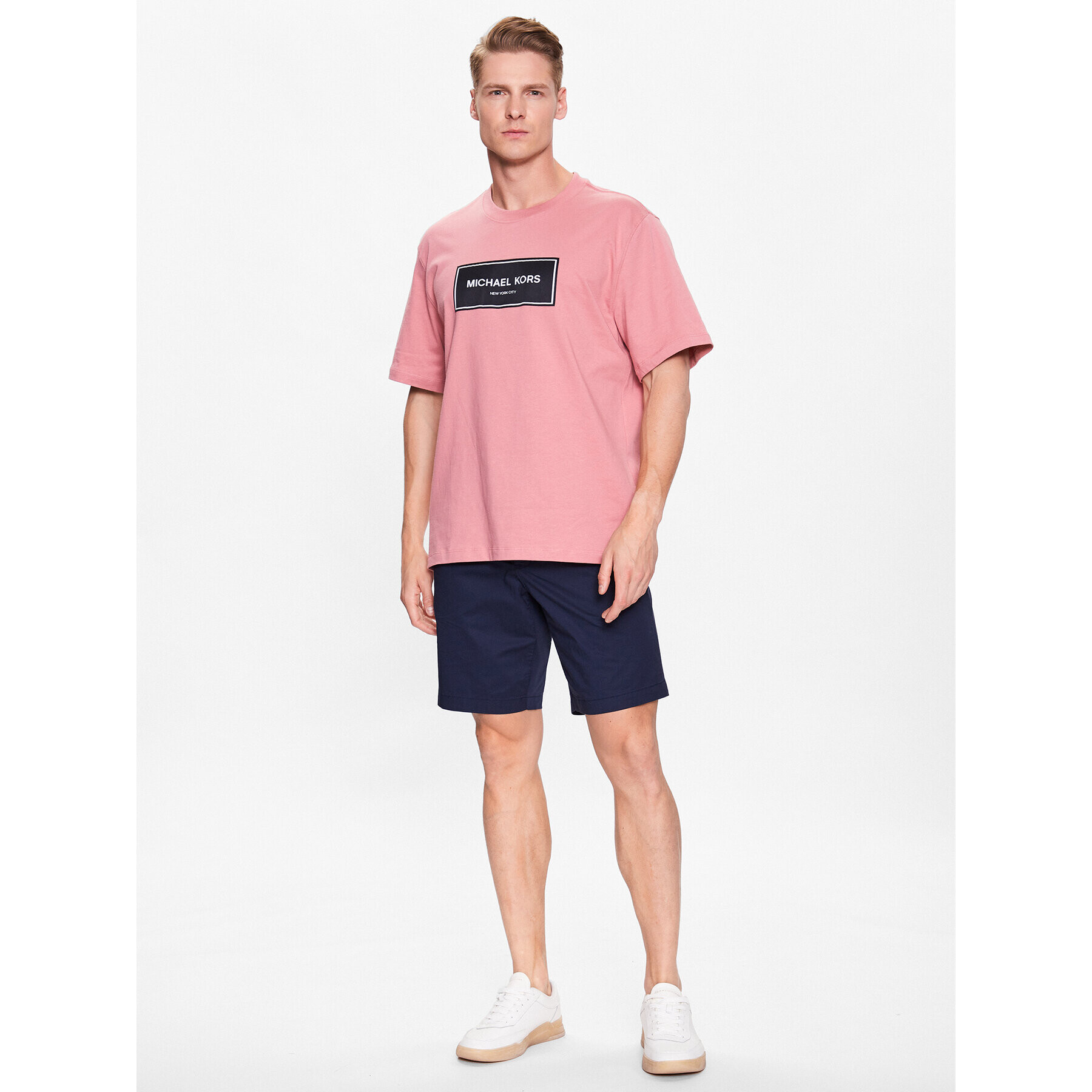 Michael Kors T-Shirt CR351C01V2 Růžová Oversize - Pepit.cz