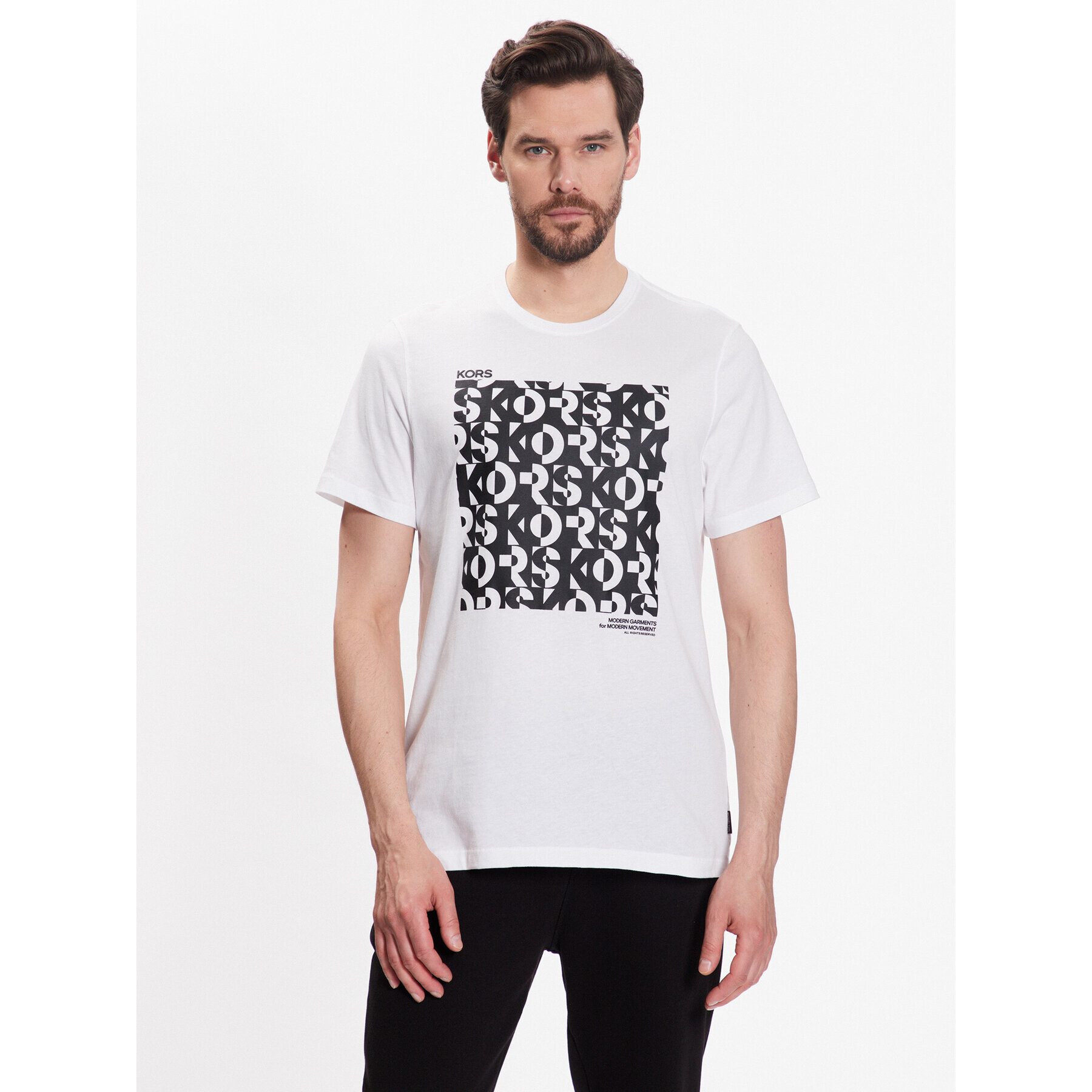 Michael Kors T-Shirt CS351I9FV4 Bílá Regular Fit - Pepit.cz