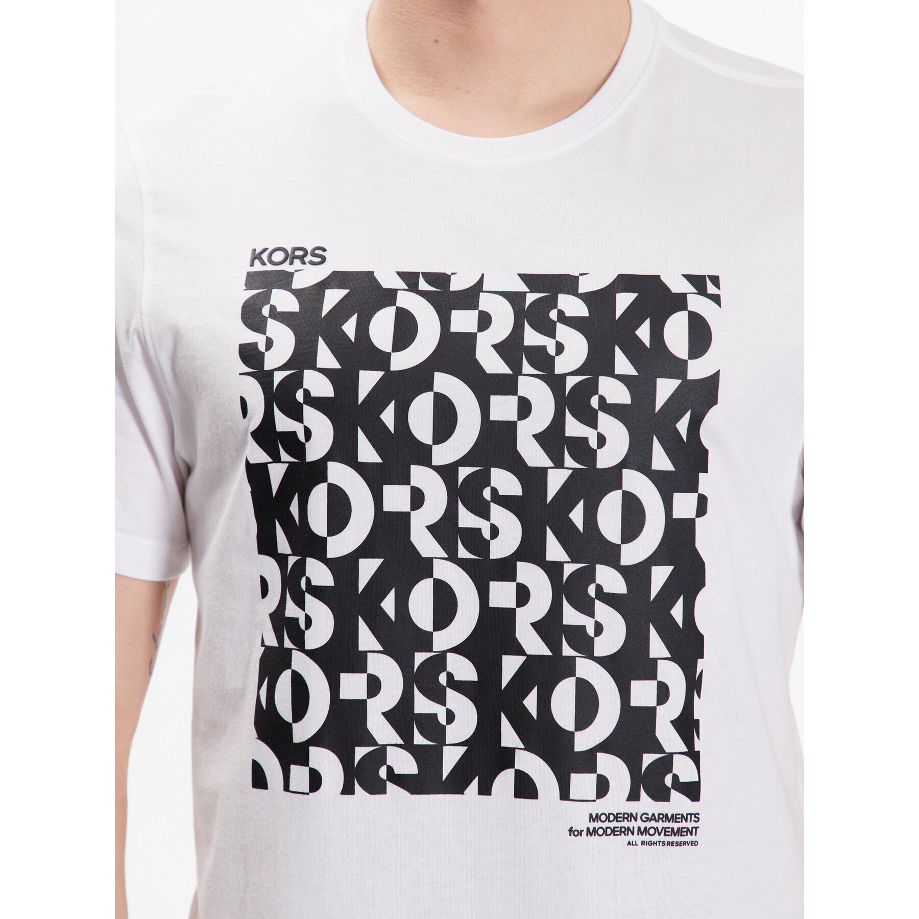 Michael Kors T-Shirt CS351I9FV4 Bílá Regular Fit - Pepit.cz