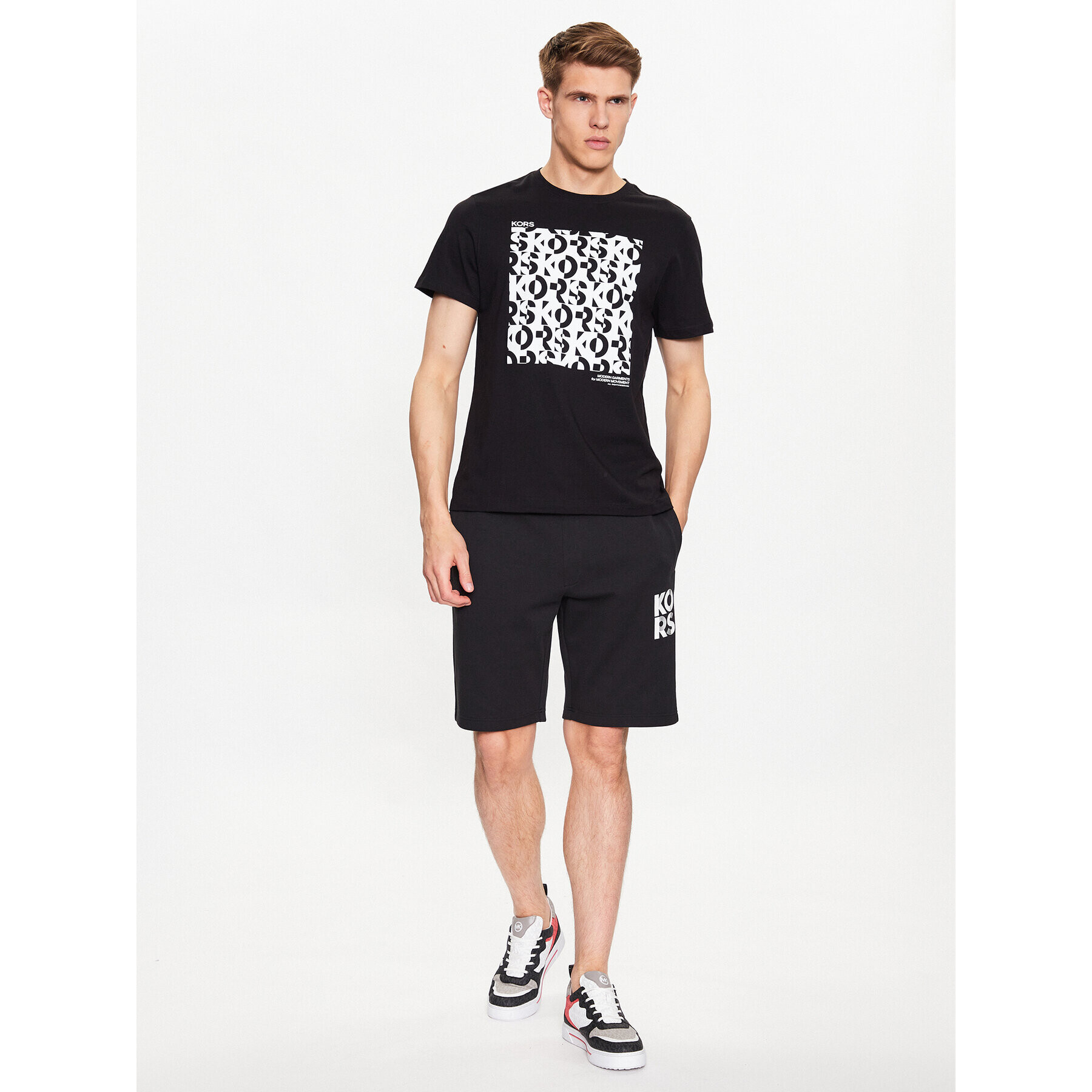 Michael Kors T-Shirt CS351I9FV4 Černá Regular Fit - Pepit.cz