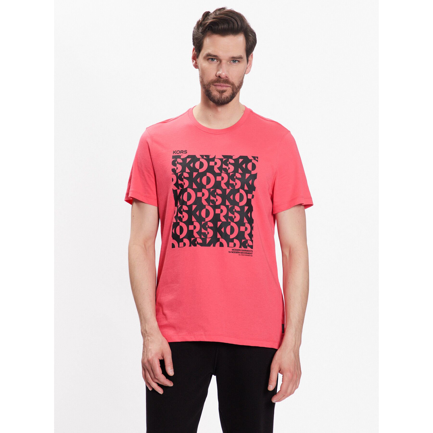 Michael Kors T-Shirt CS351I9FV4 Růžová Regular Fit - Pepit.cz