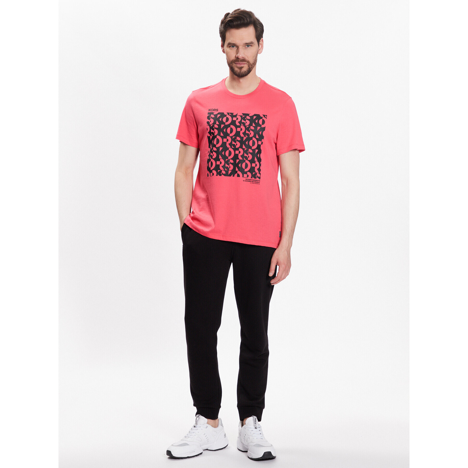 Michael Kors T-Shirt CS351I9FV4 Růžová Regular Fit - Pepit.cz