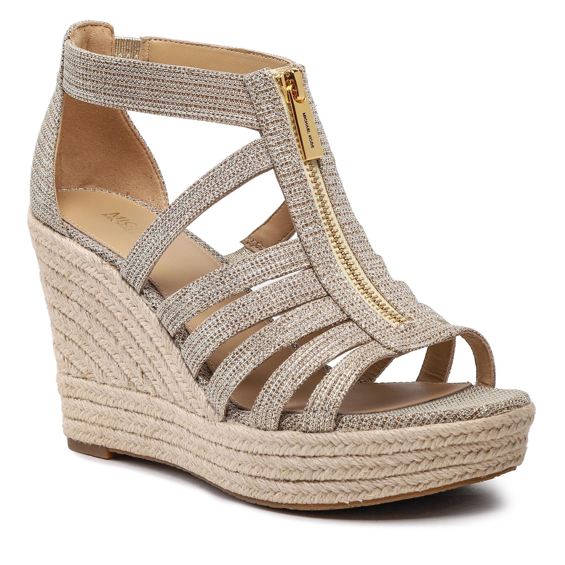 MICHAEL Michael Kors Espadrilky Bradley Wedge 40S3BYMS3D Zlatá - Pepit.cz