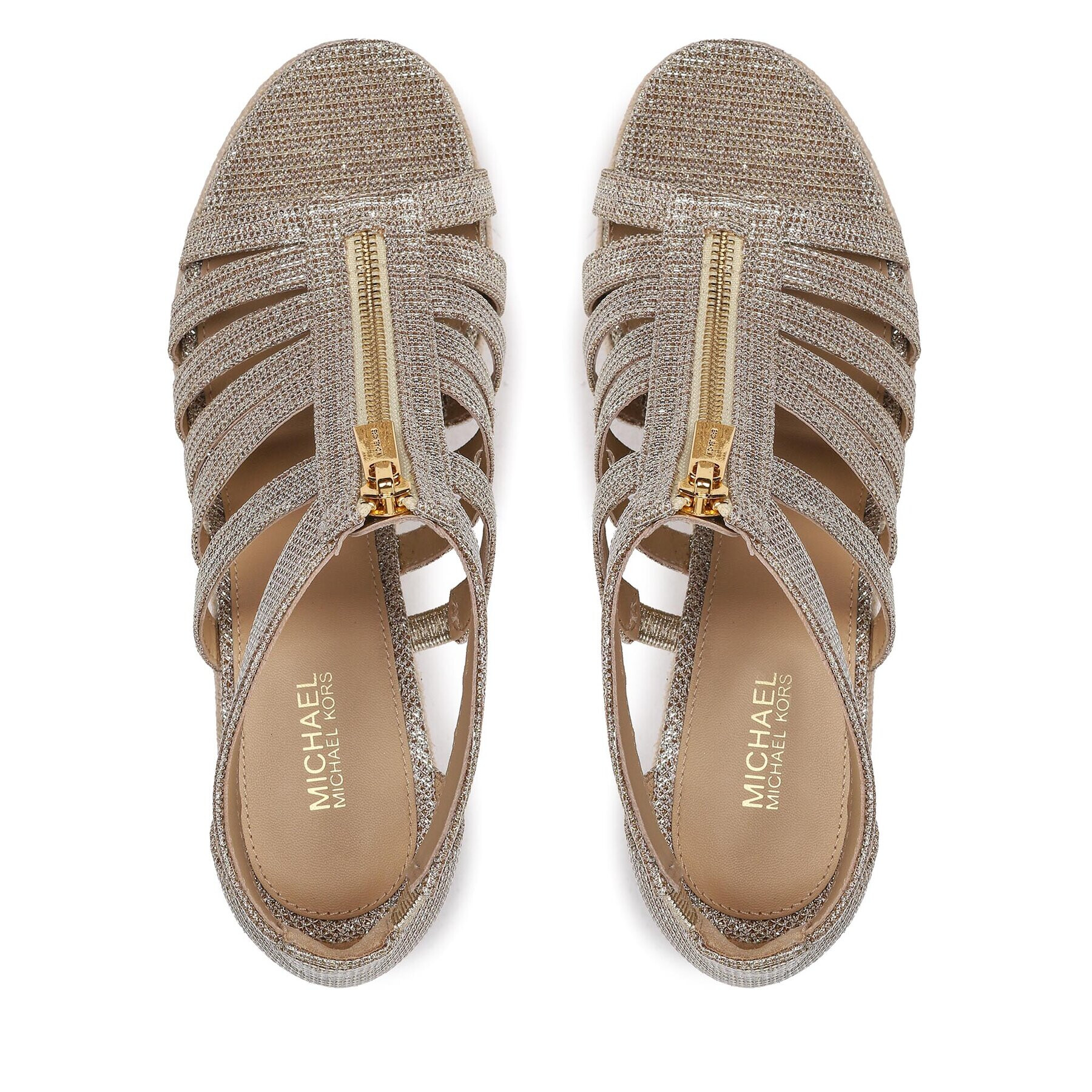 MICHAEL Michael Kors Espadrilky Bradley Wedge 40S3BYMS3D Zlatá - Pepit.cz