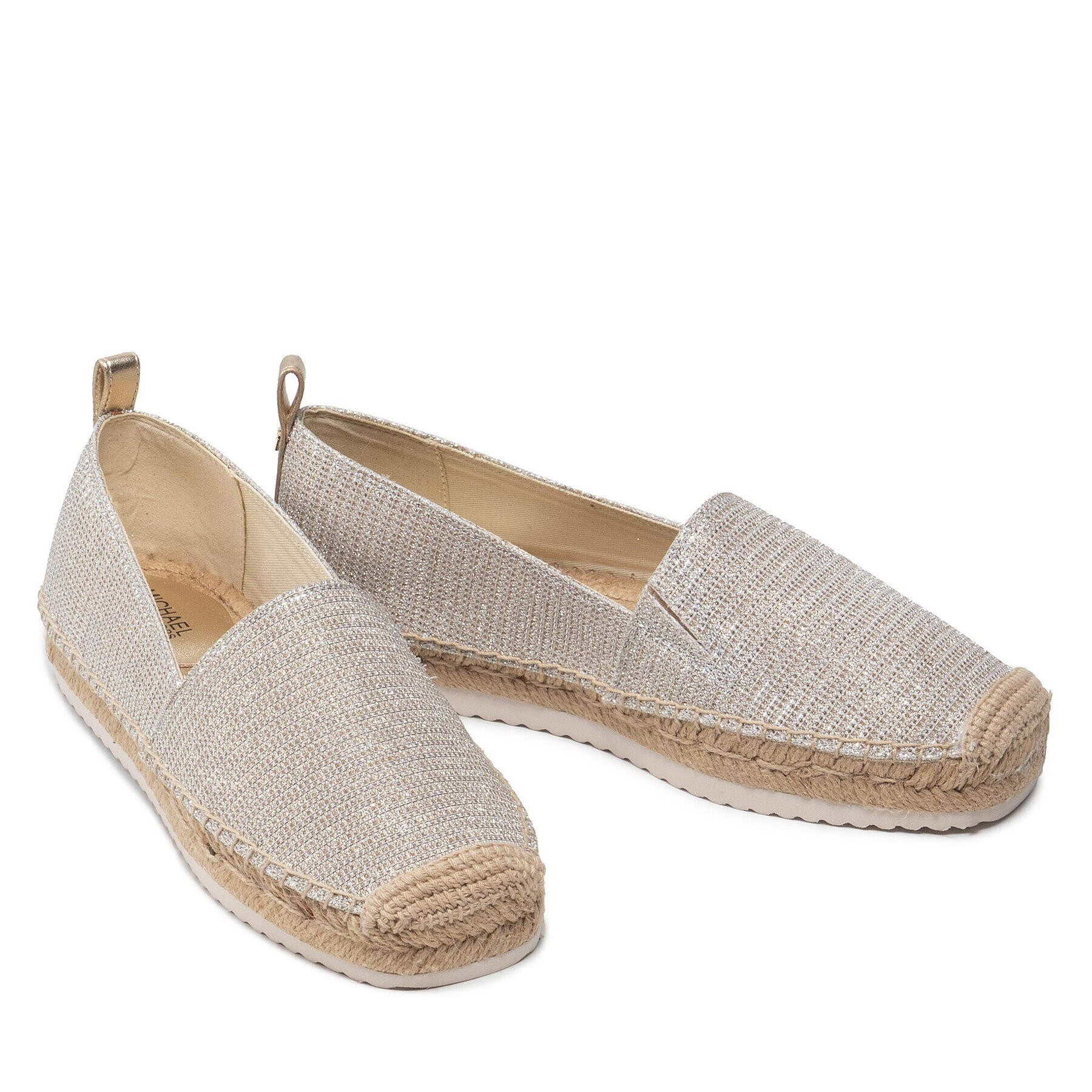 MICHAEL Michael Kors Espadrilky Lenny Espadrille 40S1LNFP8D Stříbrná - Pepit.cz